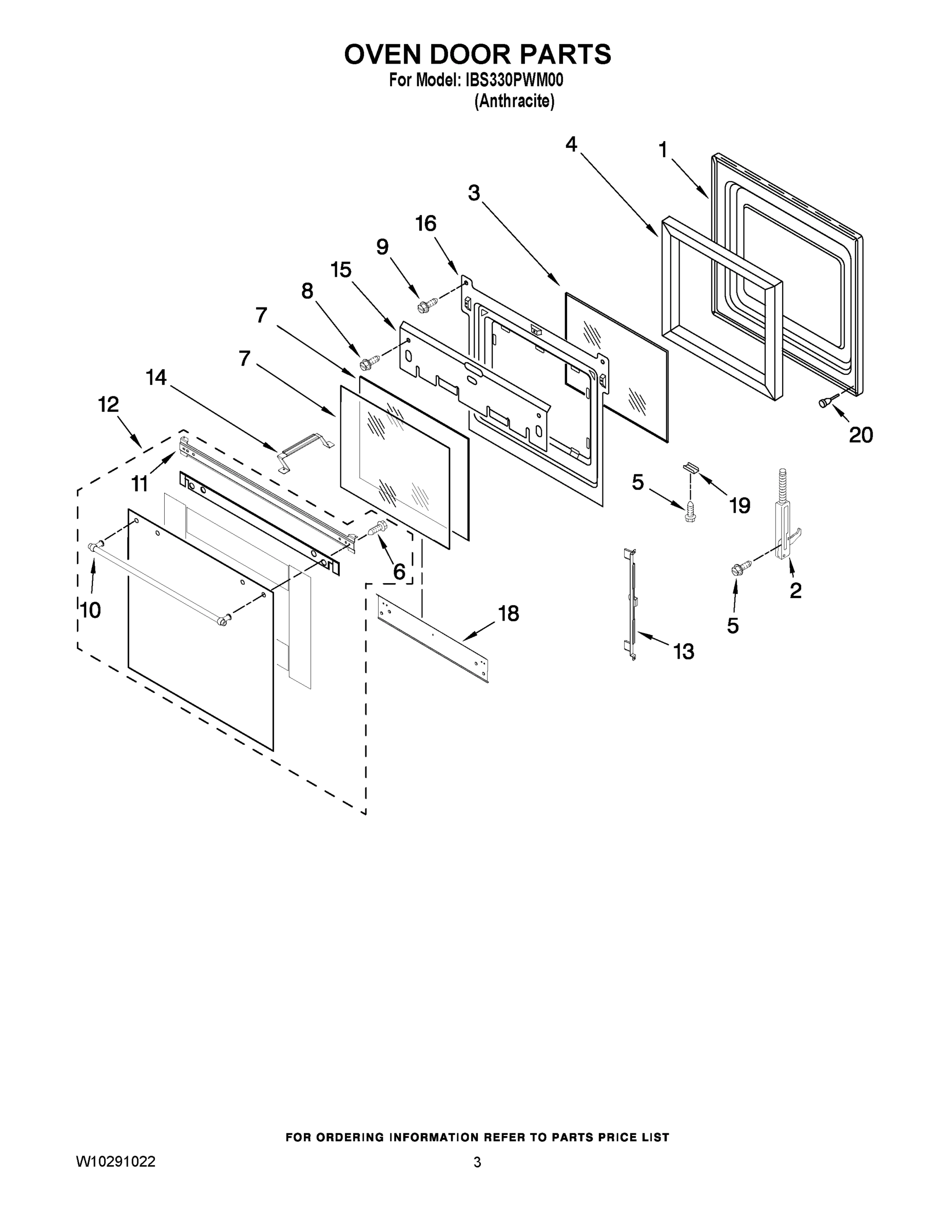 02 - OVEN DOOR PARTS