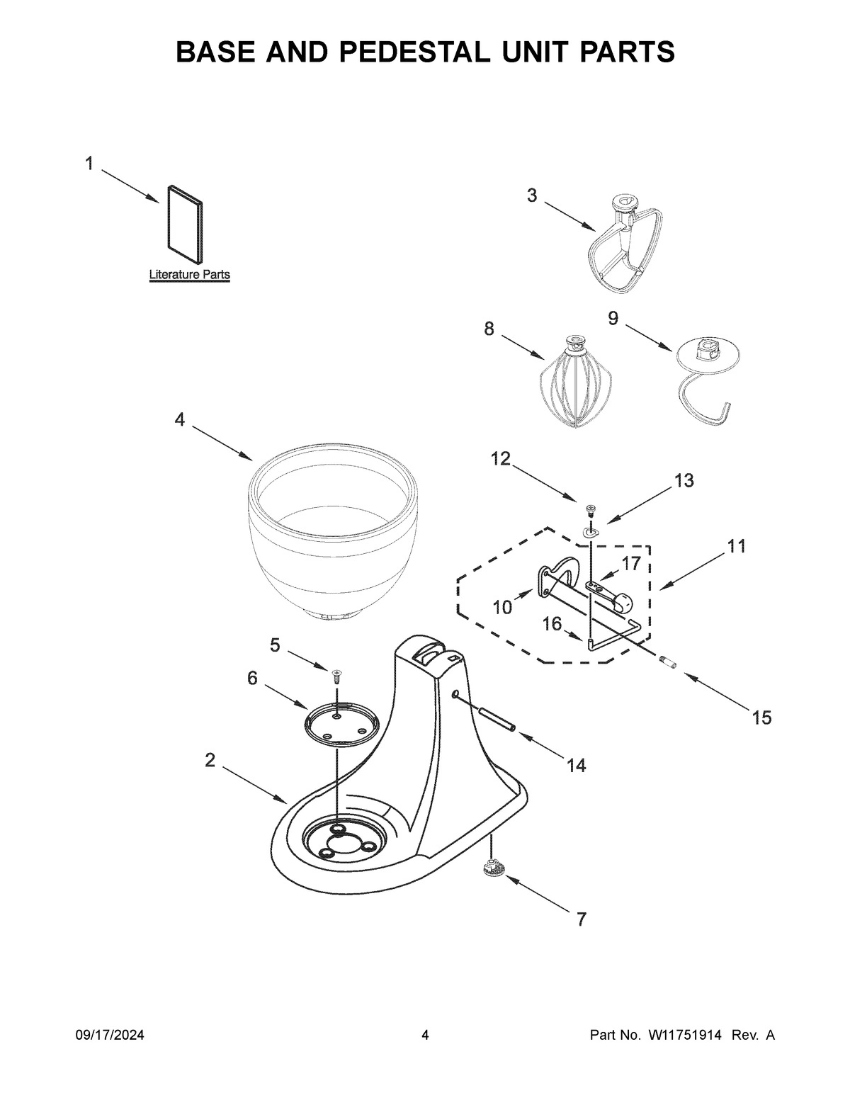 03 - BASE AND PEDESTAL UNIT PARTS