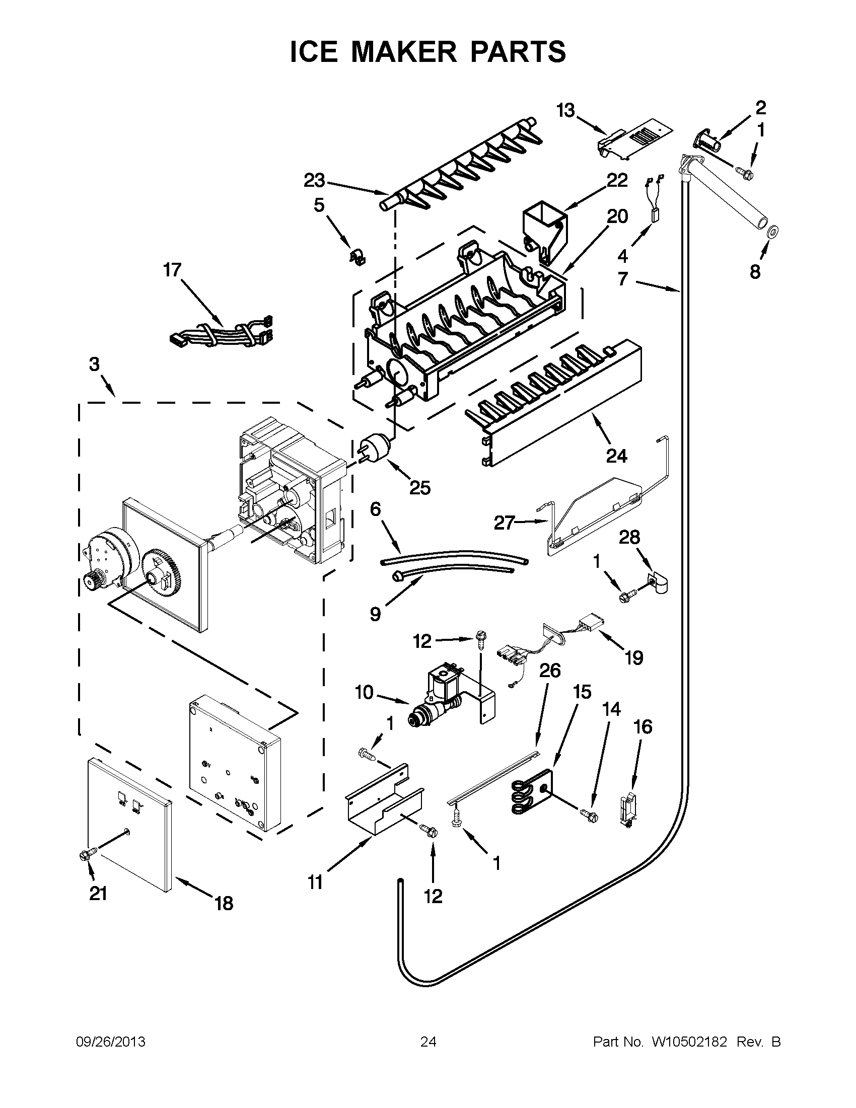 13 - ICE MAKER PARTS