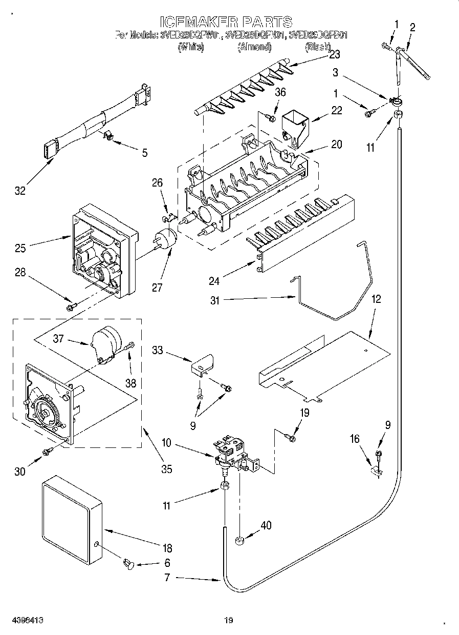 12 - ICE MAKER, OPTIONAL