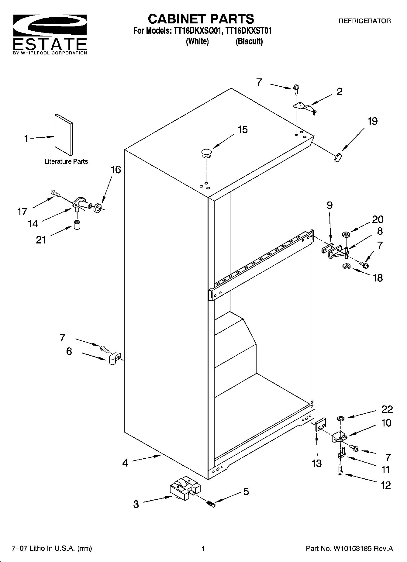01 - CABINET PARTS