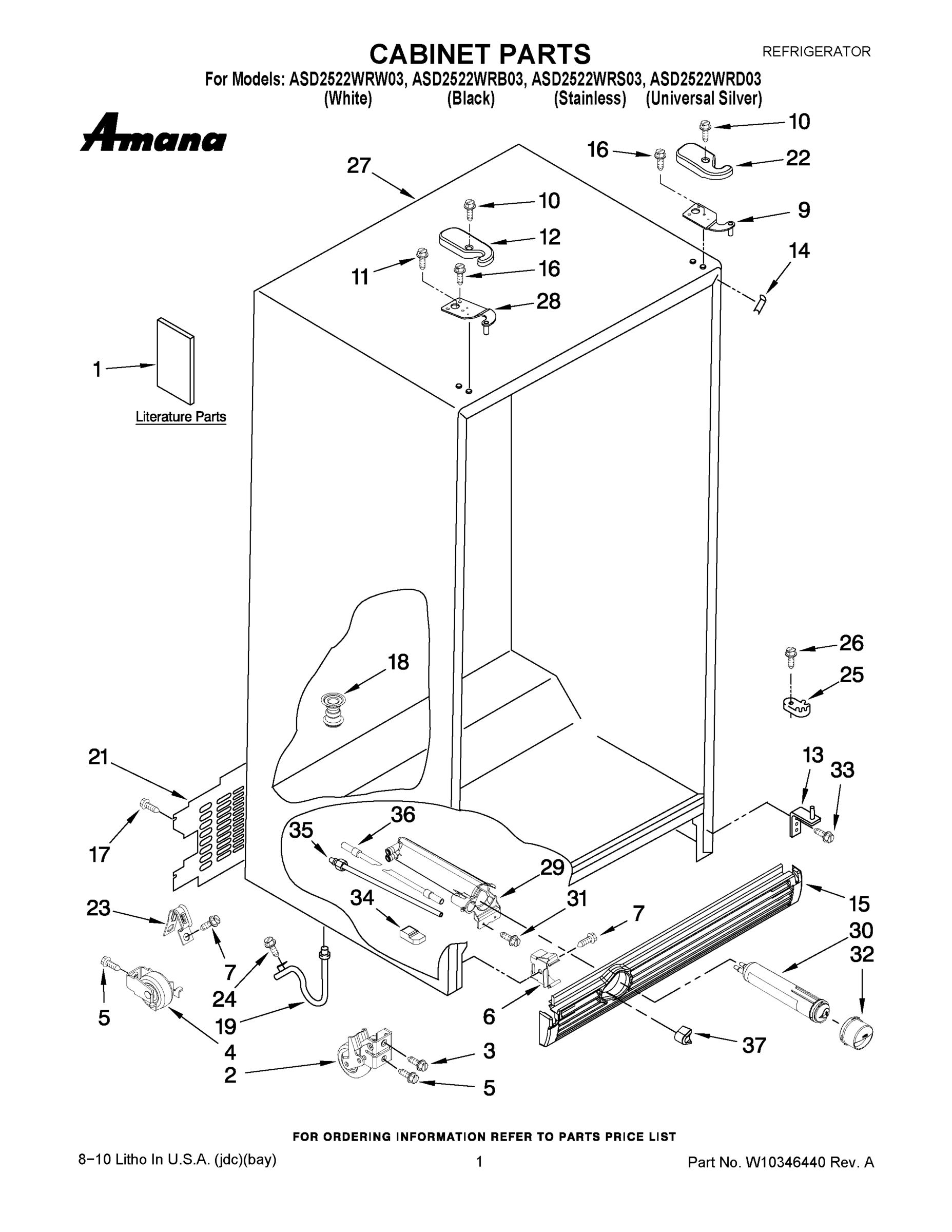 01 - CABINET PARTS
