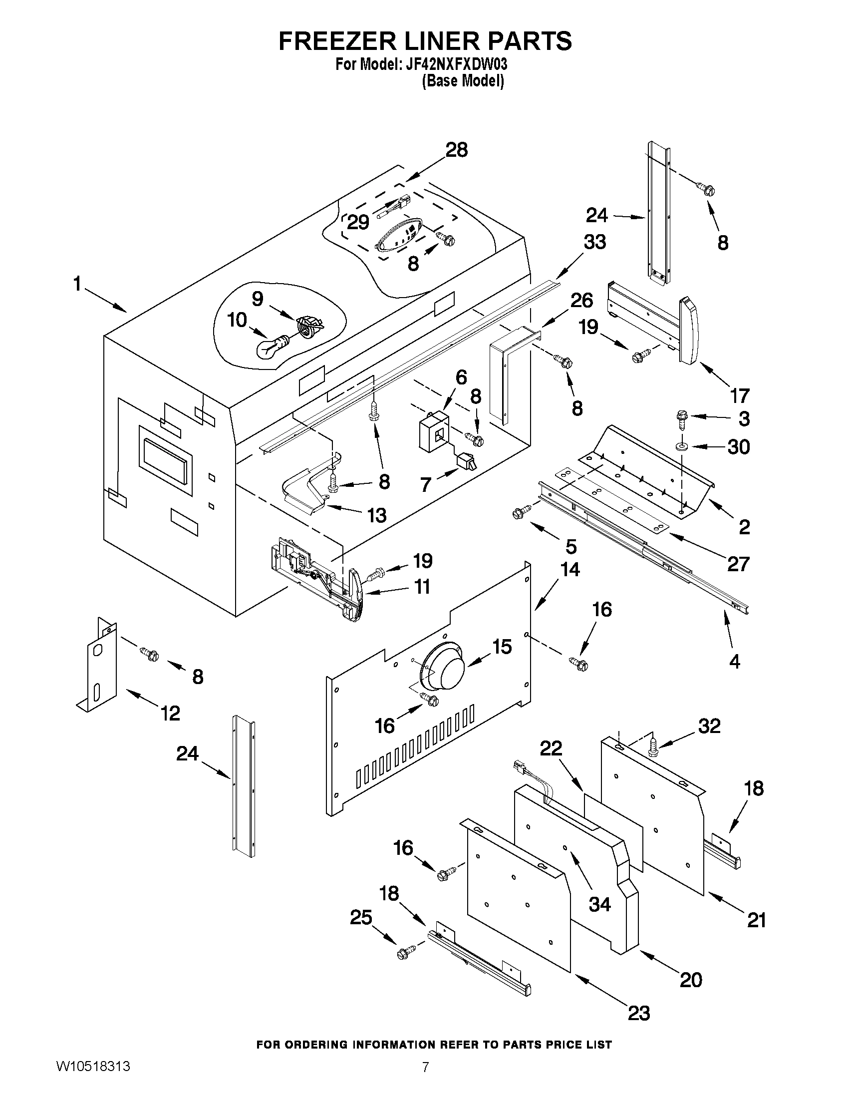 05 - FREEZER LINER PARTS