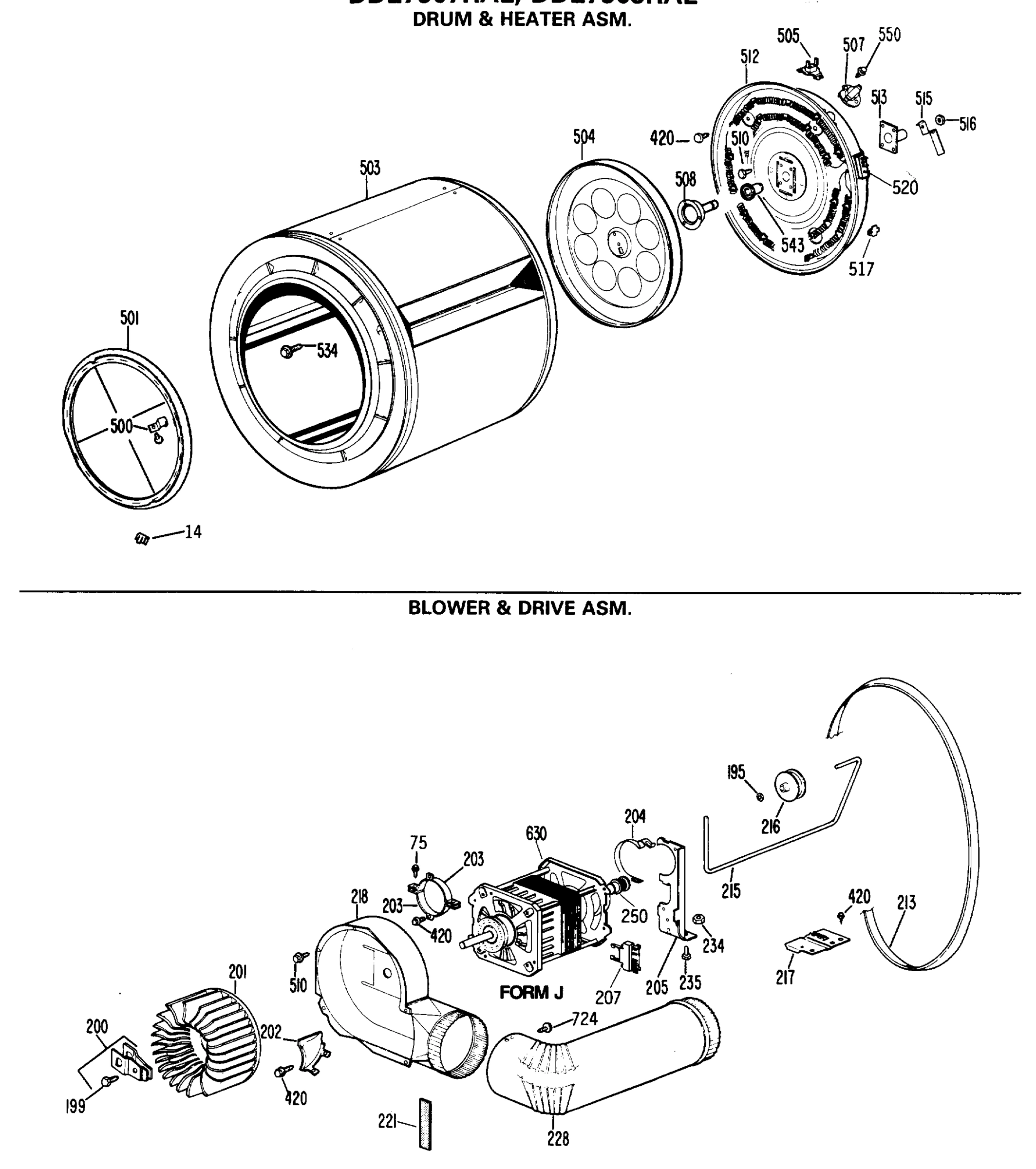 DRUM & HEATER ASM.