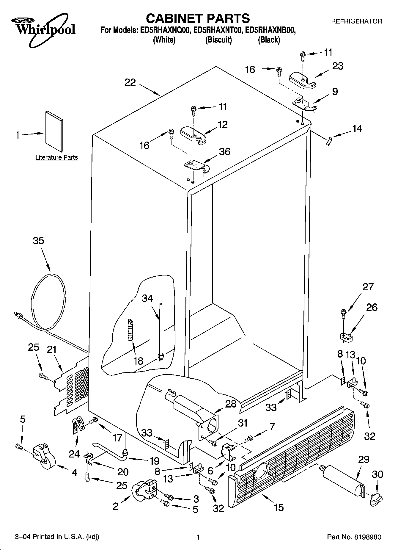 01 - CABINET PARTS