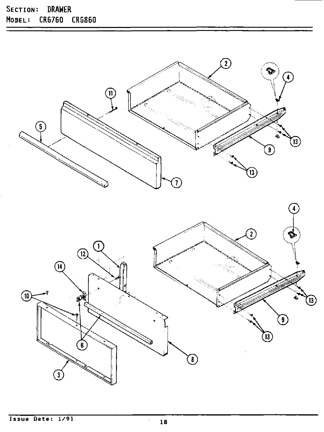 06 - DRAWER (xCRG760 xCRG860)