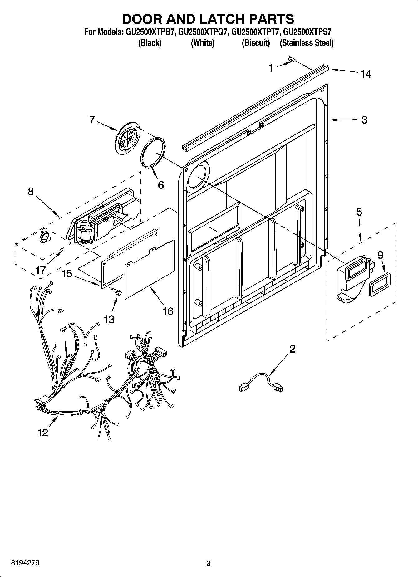 03 - DOOR AND LATCH PARTS