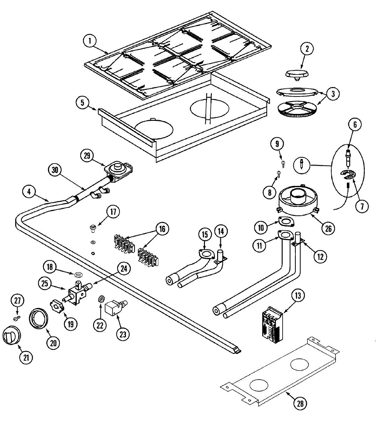 06 - TOP ASSEMBLY & CONTROLS