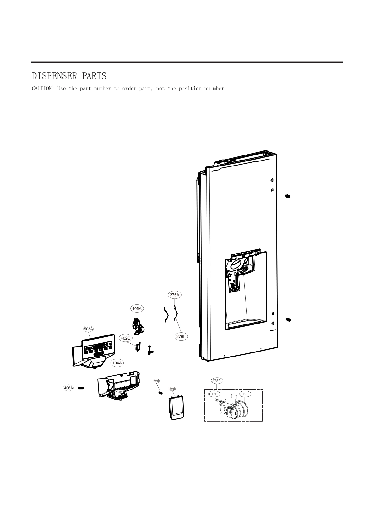 DISPENSER PARTS