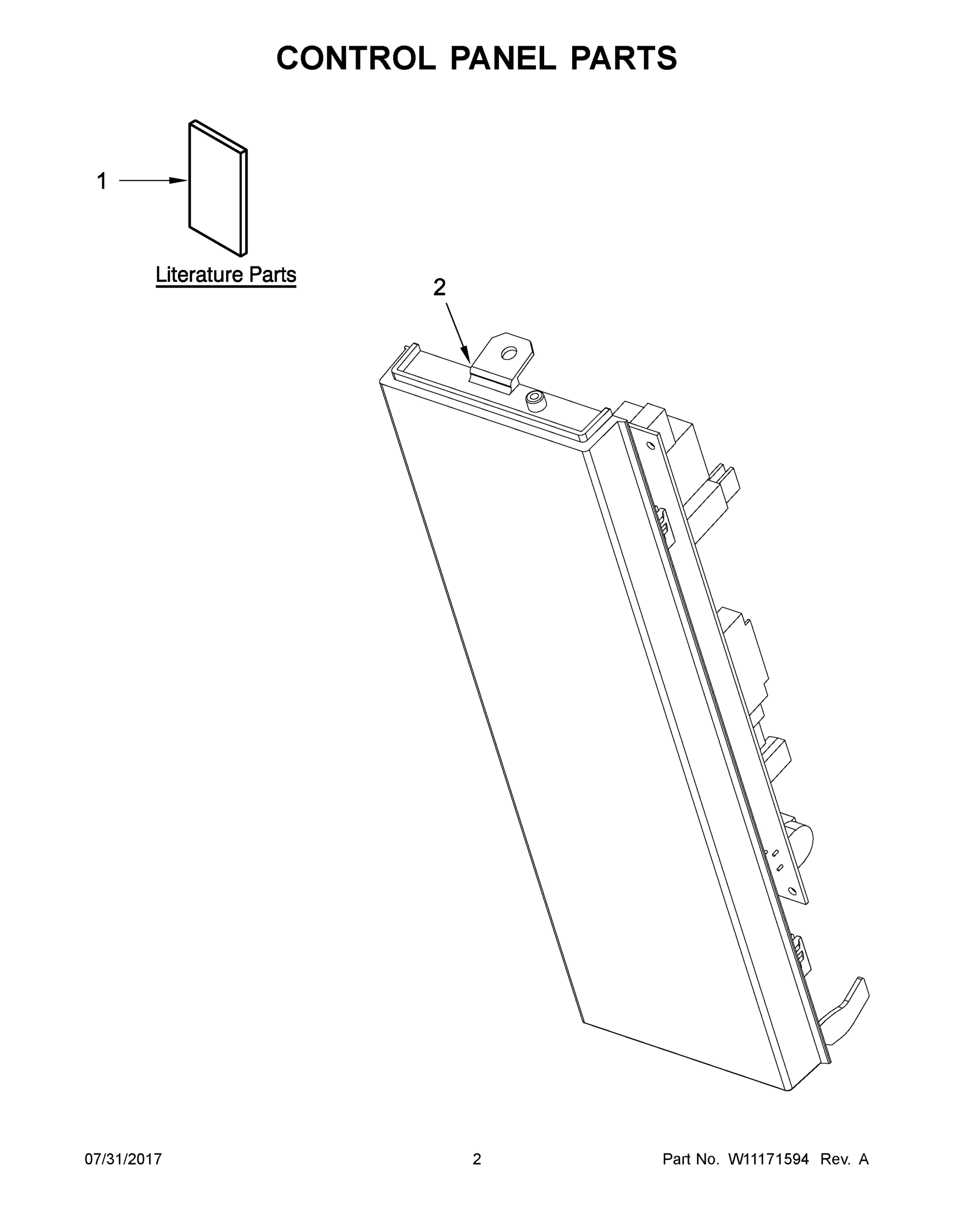 02 - CONTROL PANEL PARTS