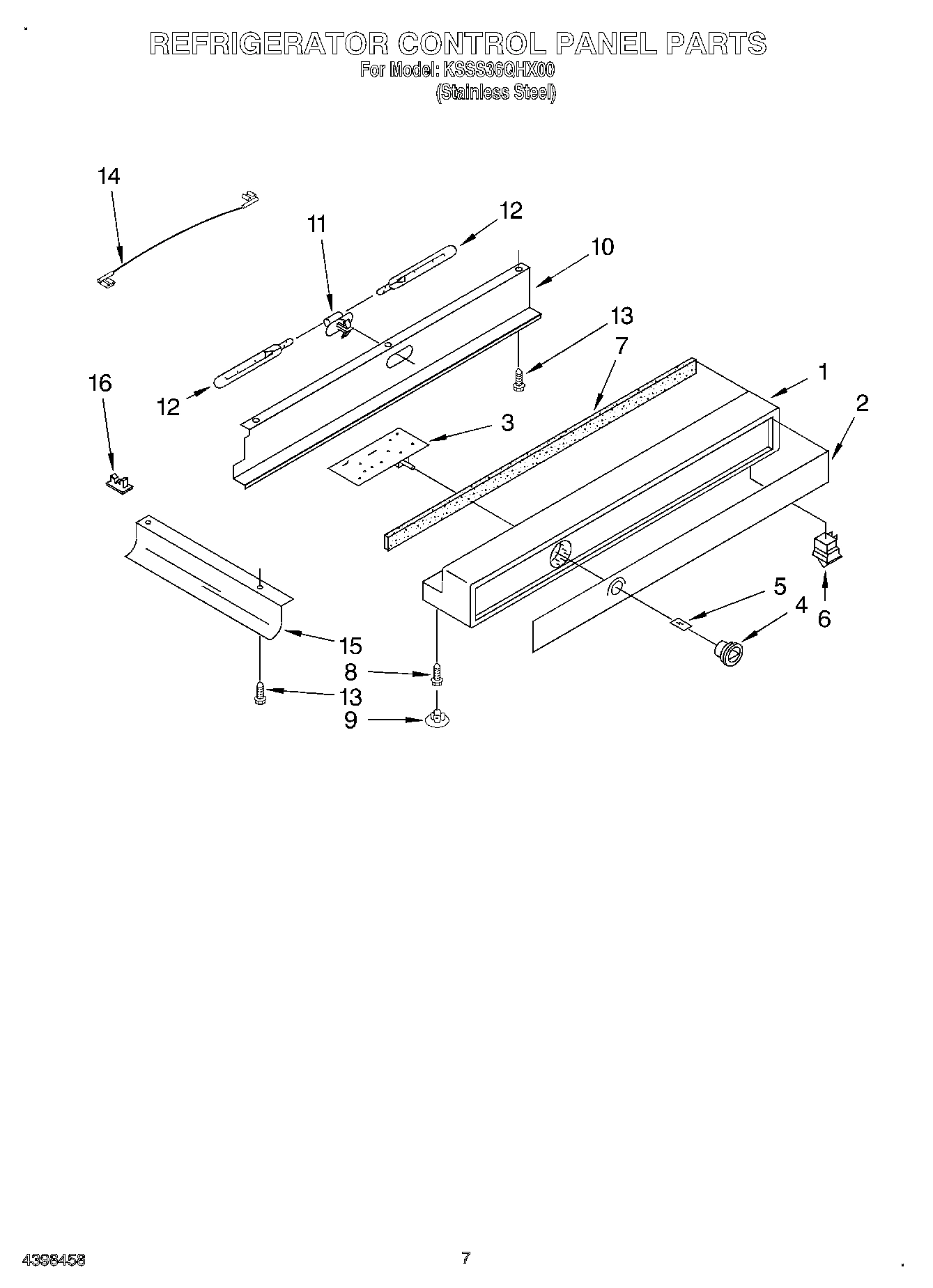 05 - REFRIGERATOR CONTROL PANEL