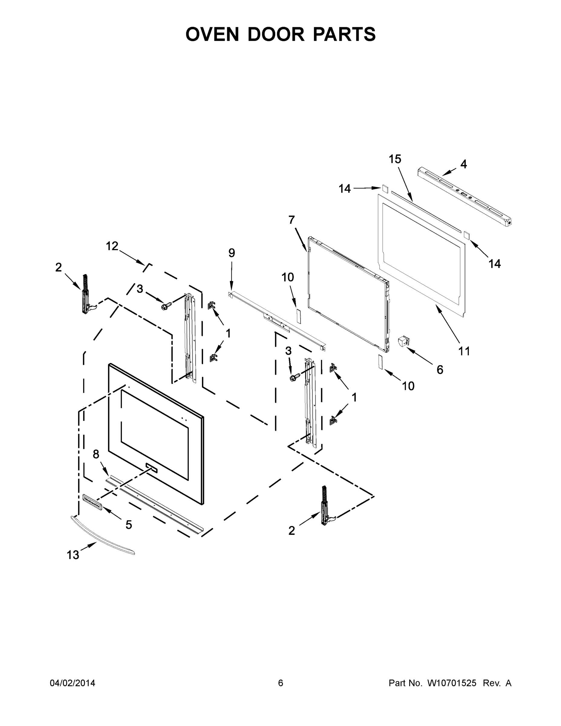 04 - OVEN DOOR PARTS