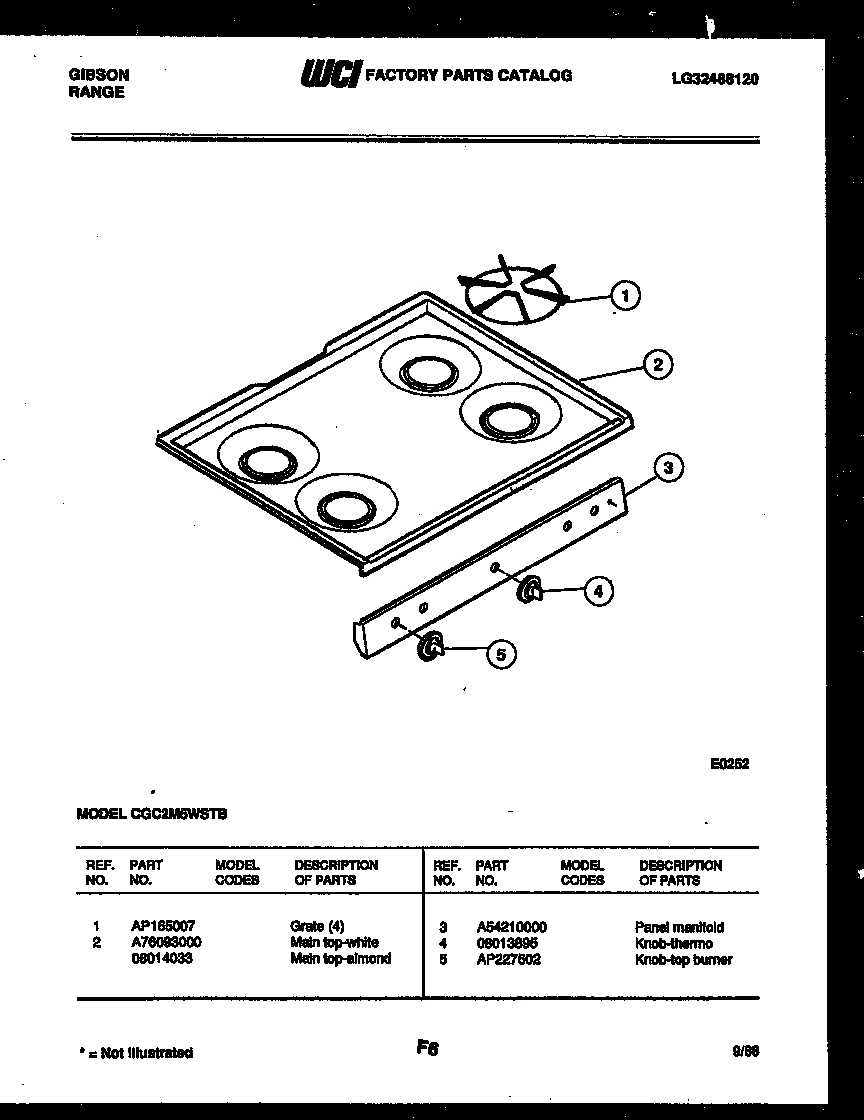 03 - COOKTOP PARTS