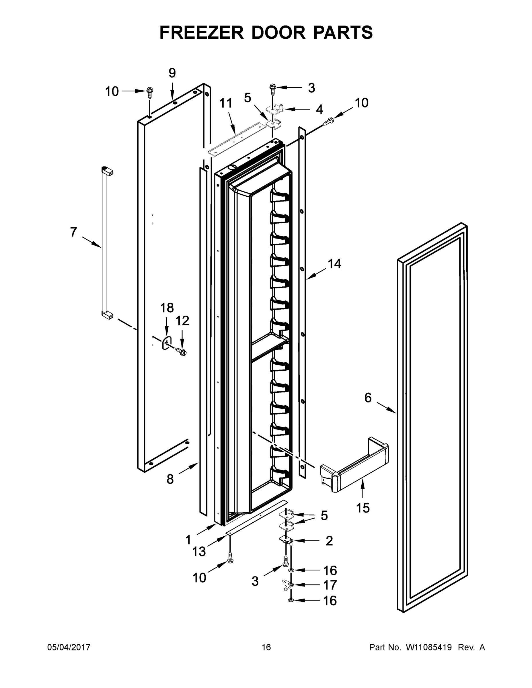 09 - FREEZER DOOR PARTS