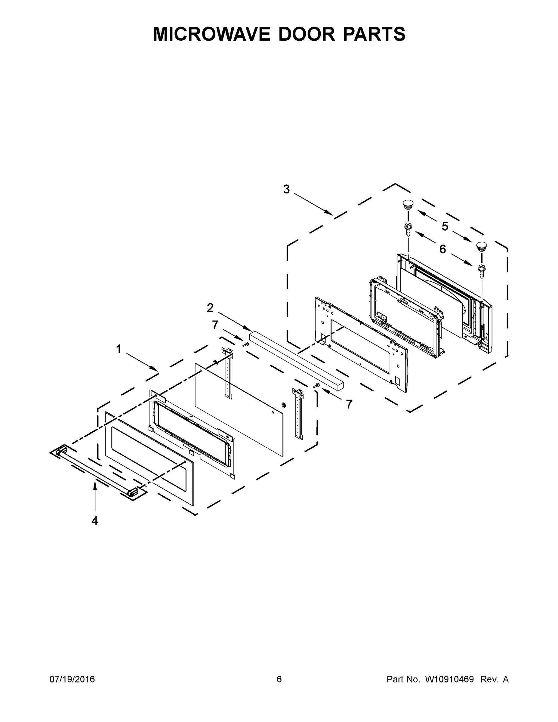 04 - MICROWAVE DOOR PARTS