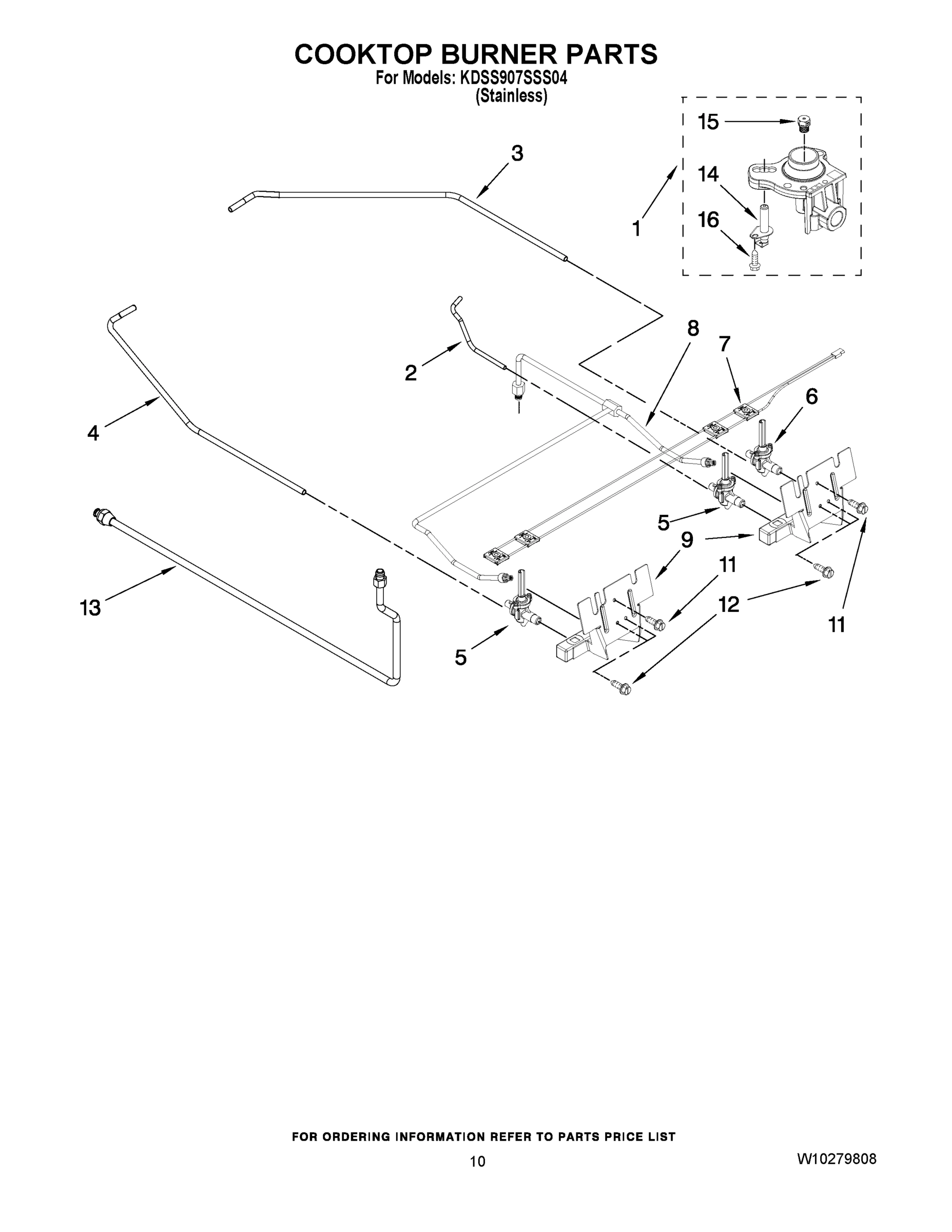 07 - COOKTOP BURNER PARTS