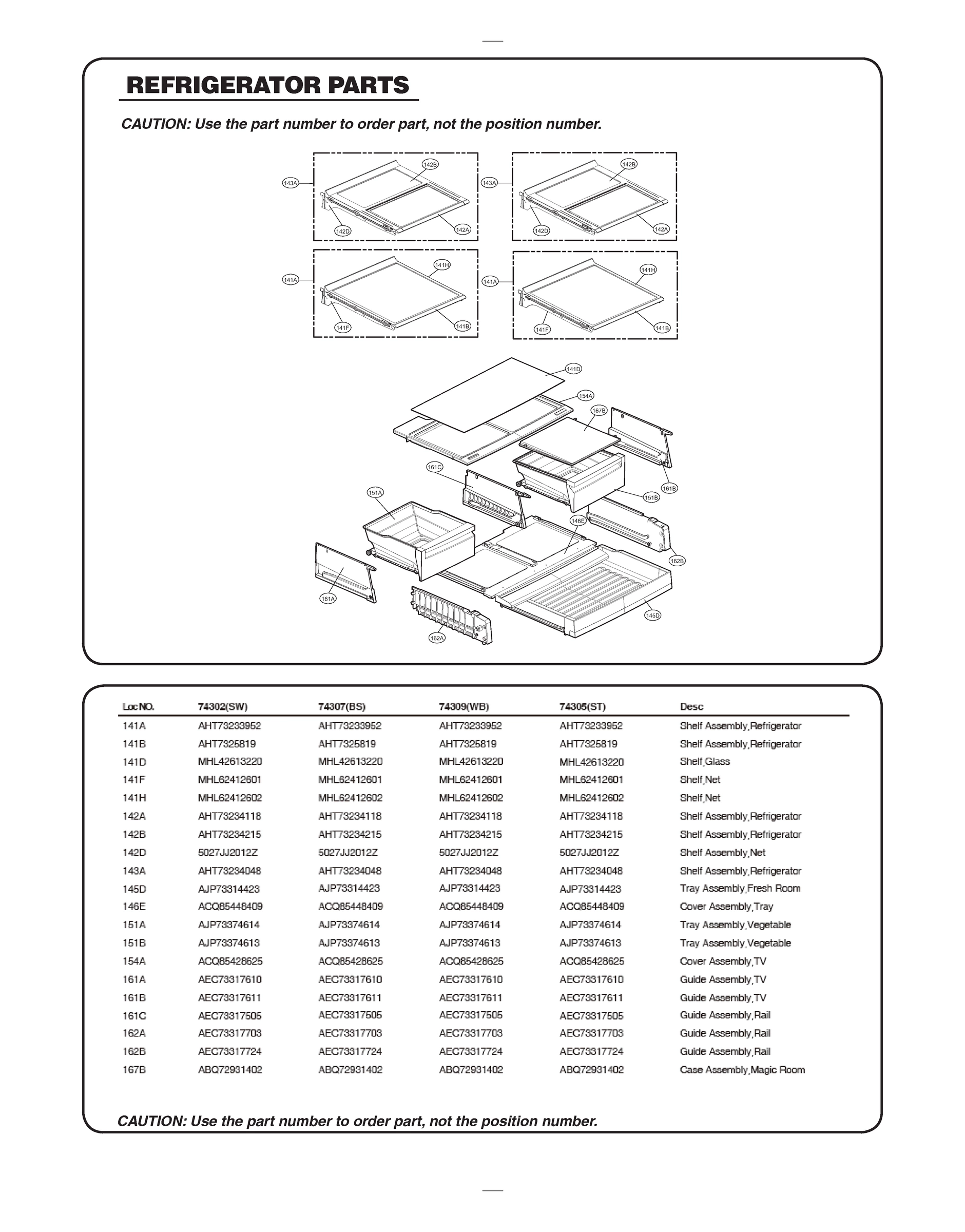 REFRIGERATOR PARTS