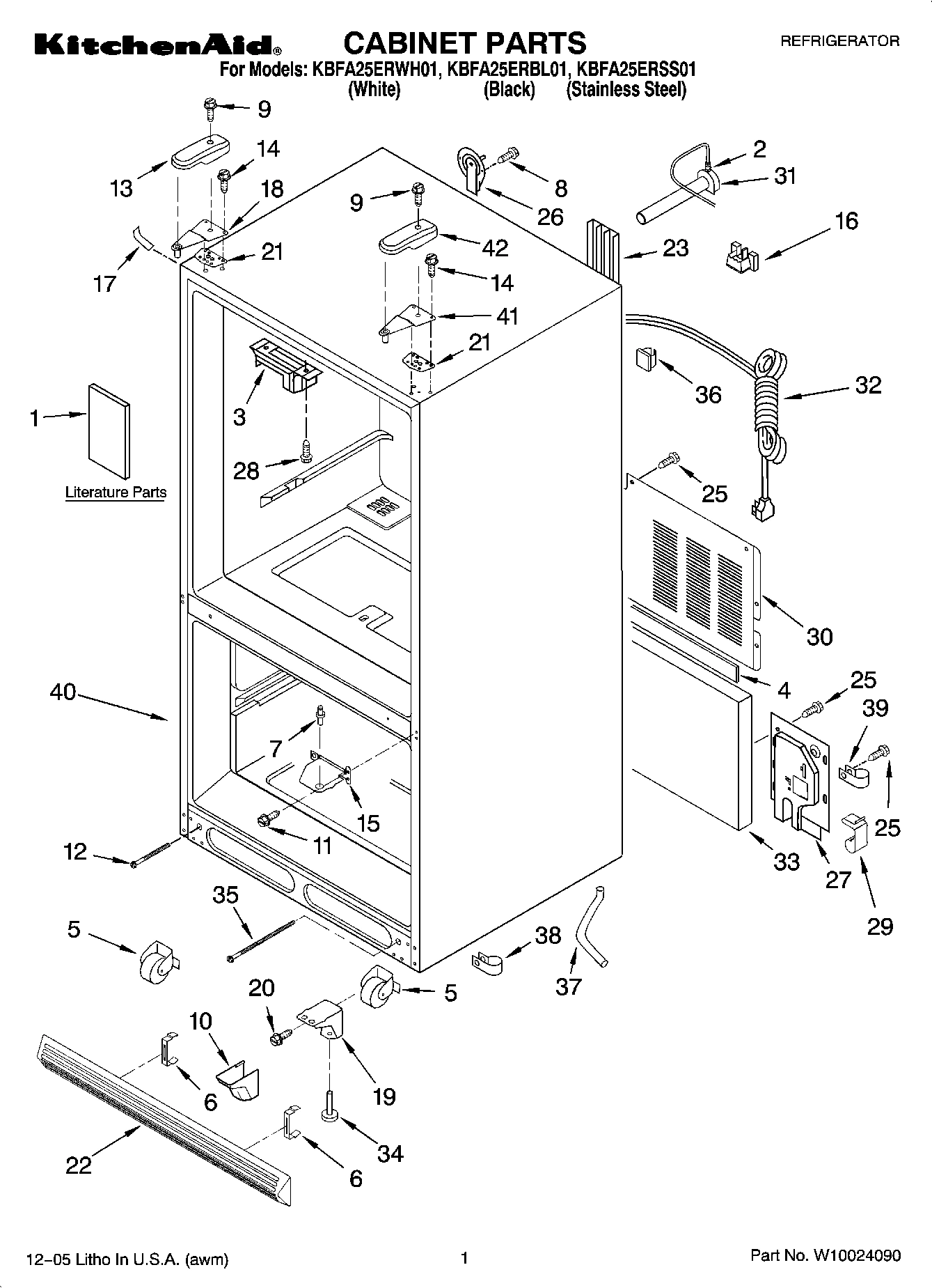 01 - CABINET PARTS