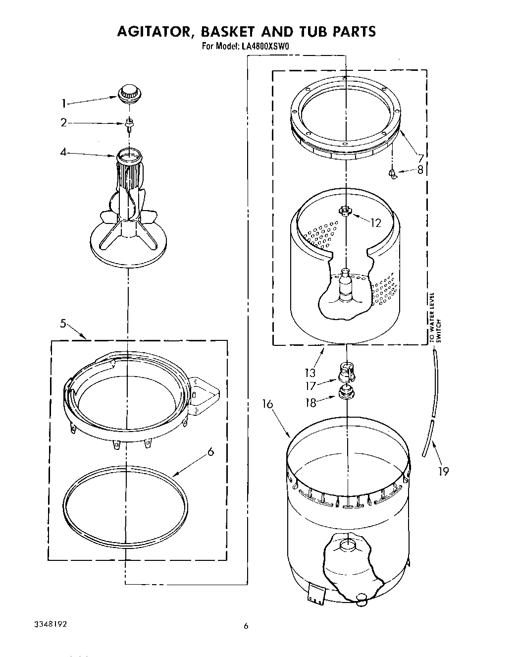 04 - AGITATOR, BASKET AND TUB