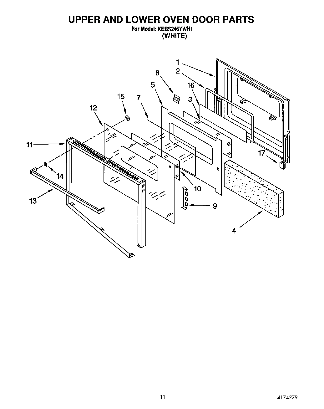 06 - UPPER AND LOWER OVEN DOOR