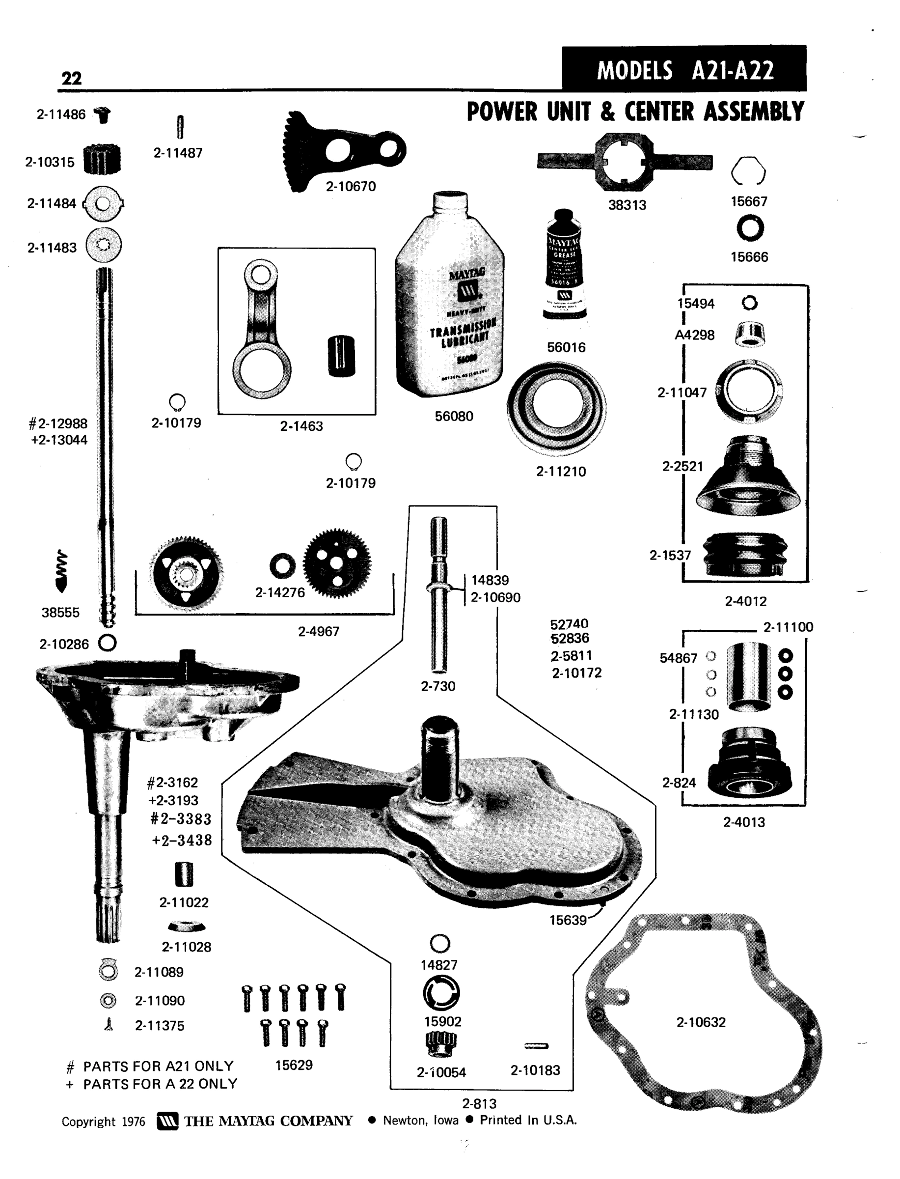 09 - POWER UNIT & CENTER ASSEMBLY