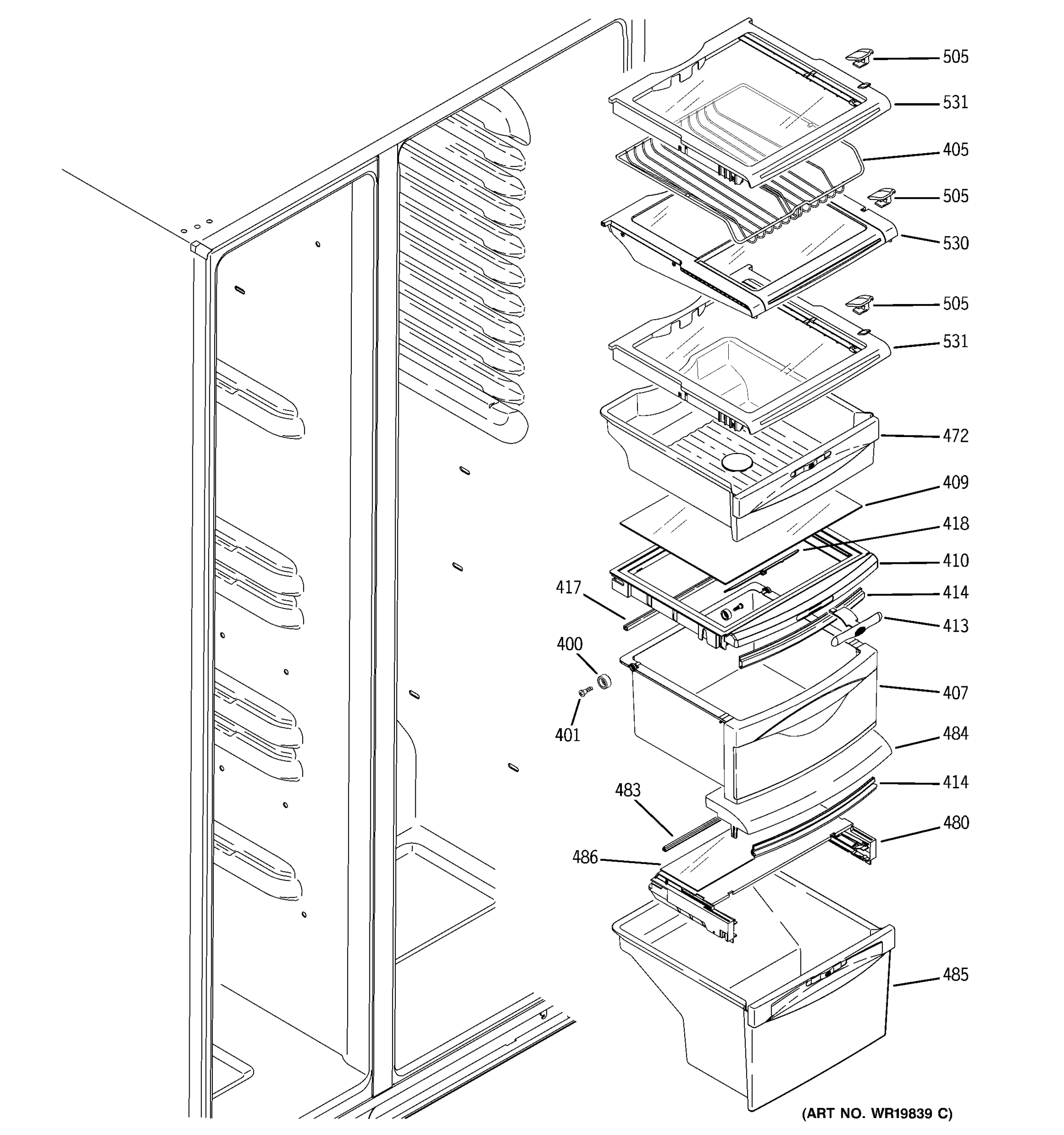 FRESH FOOD SHELVES