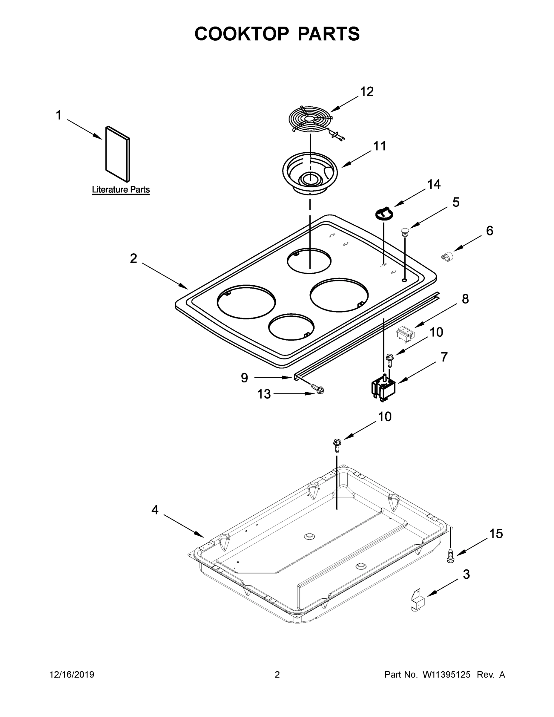02 - COOKTOP PARTS