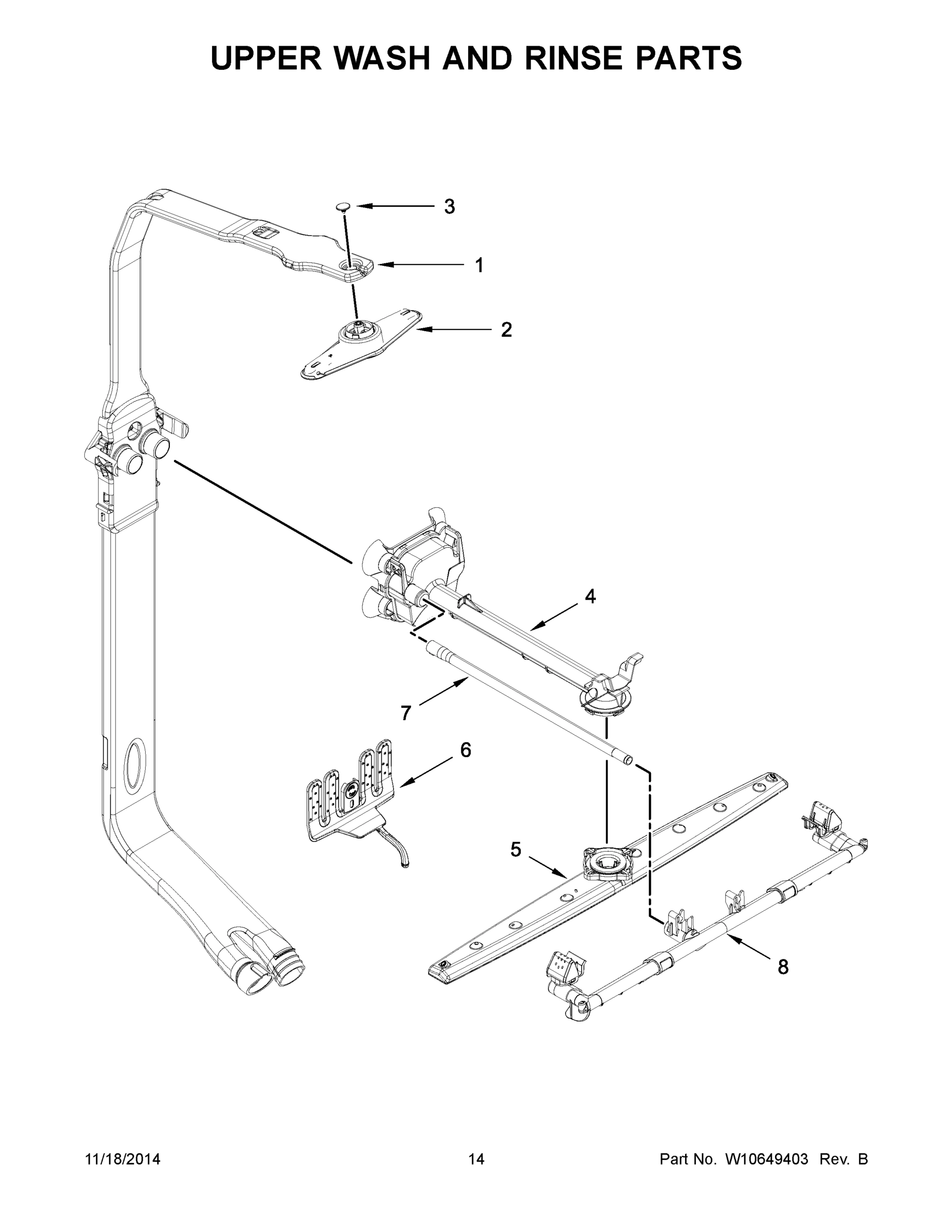 08 - UPPER WASH AND RINSE PARTS