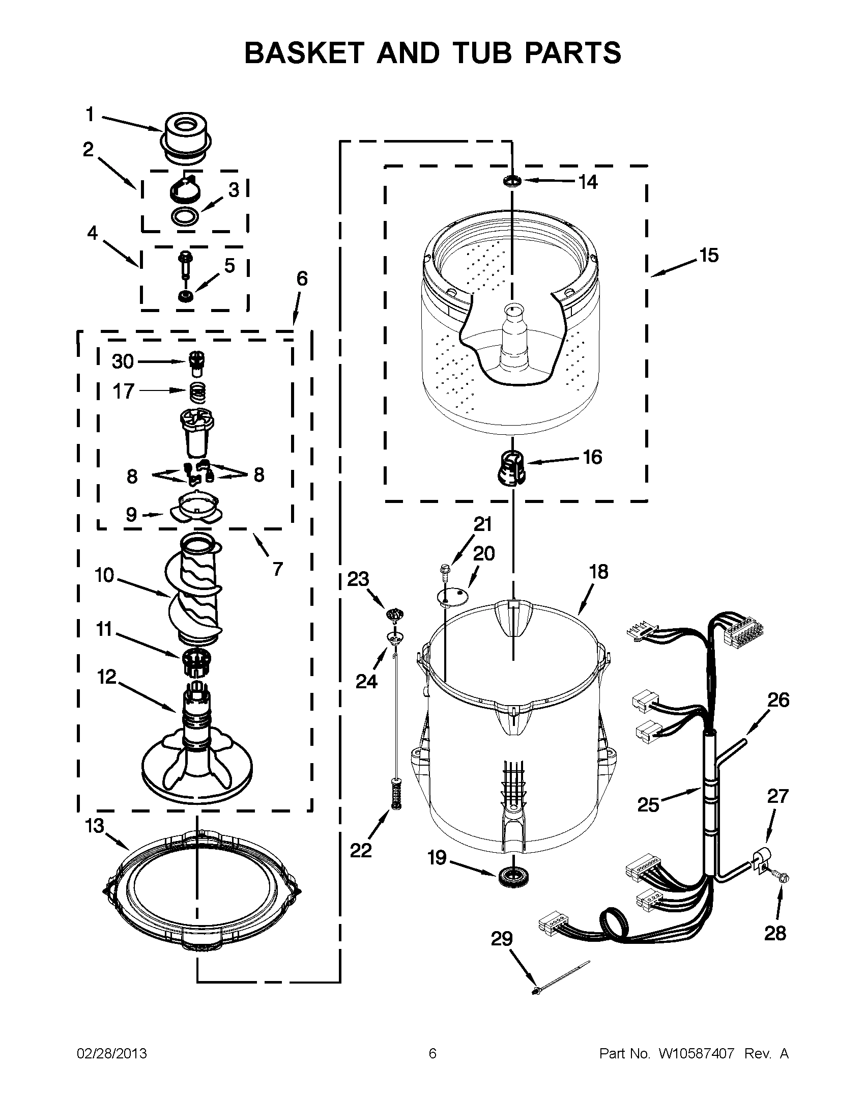 03 - BASKET AND TUB PARTS