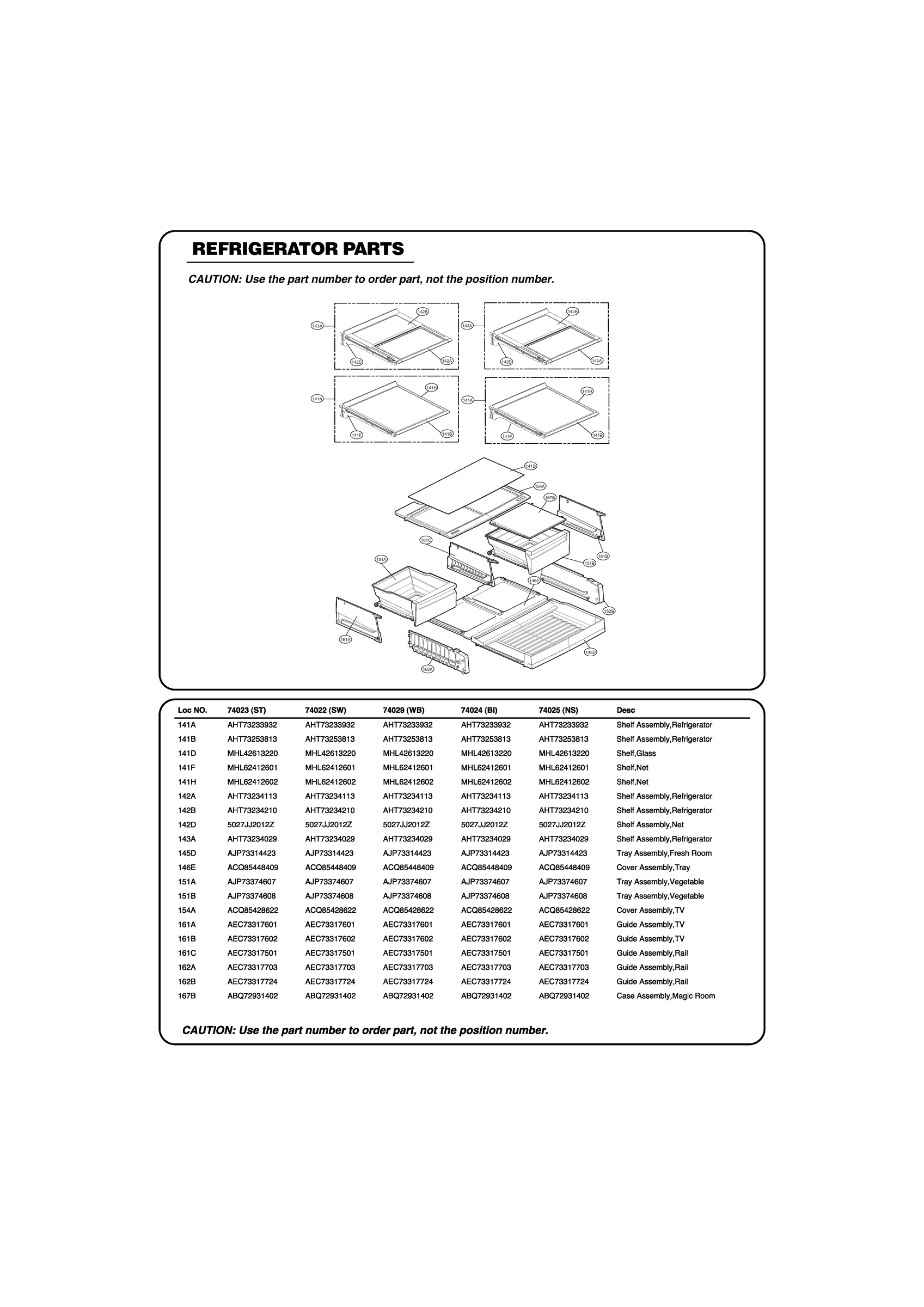 REFRIGERATOR PARTS