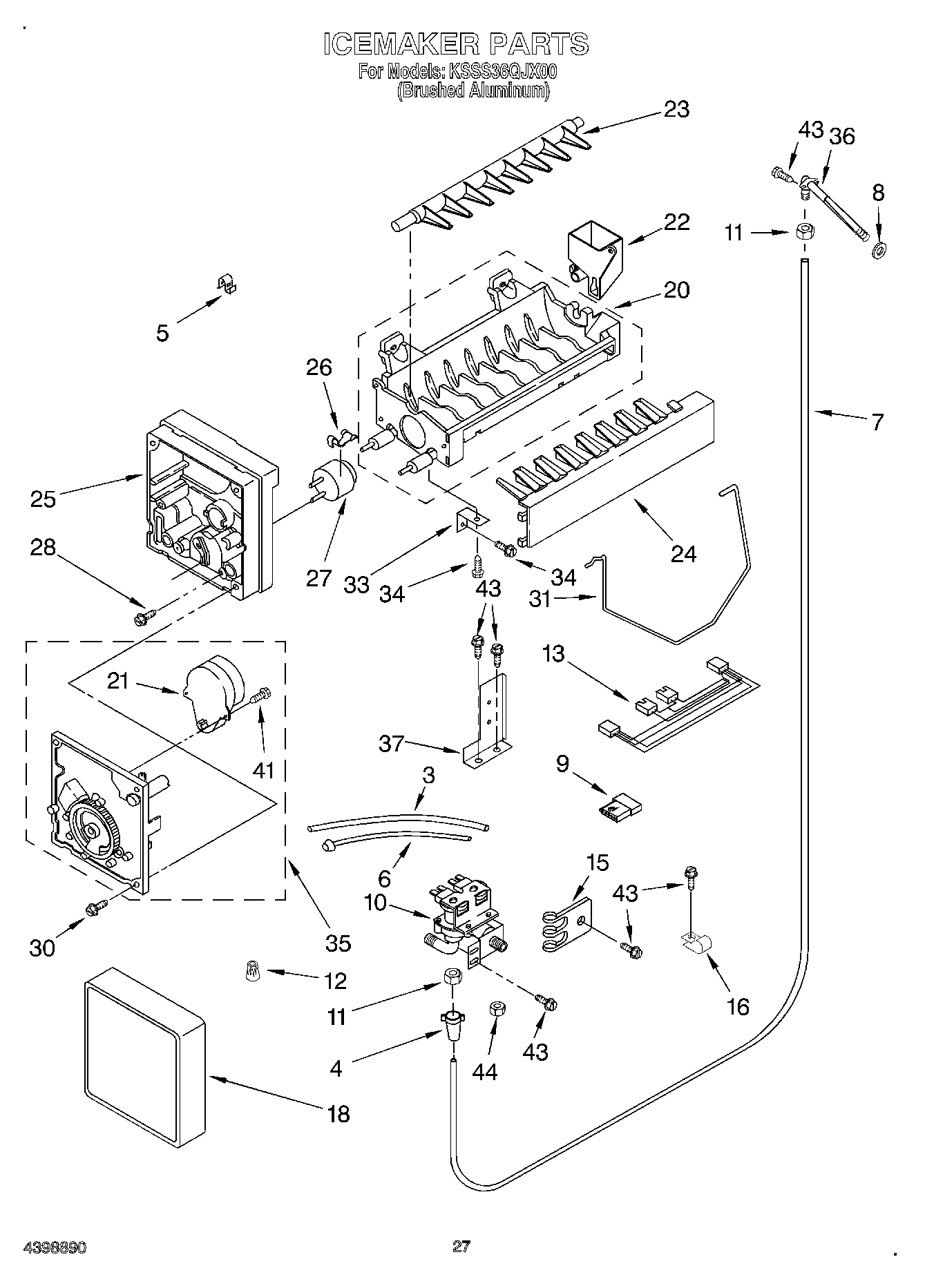 16 - ICE MAKER, OPTIONAL