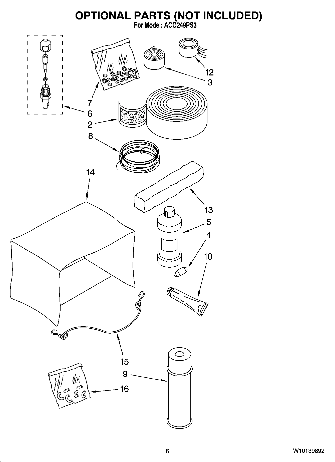04 - OPTIONAL PARTS (NOT INCLUDED)