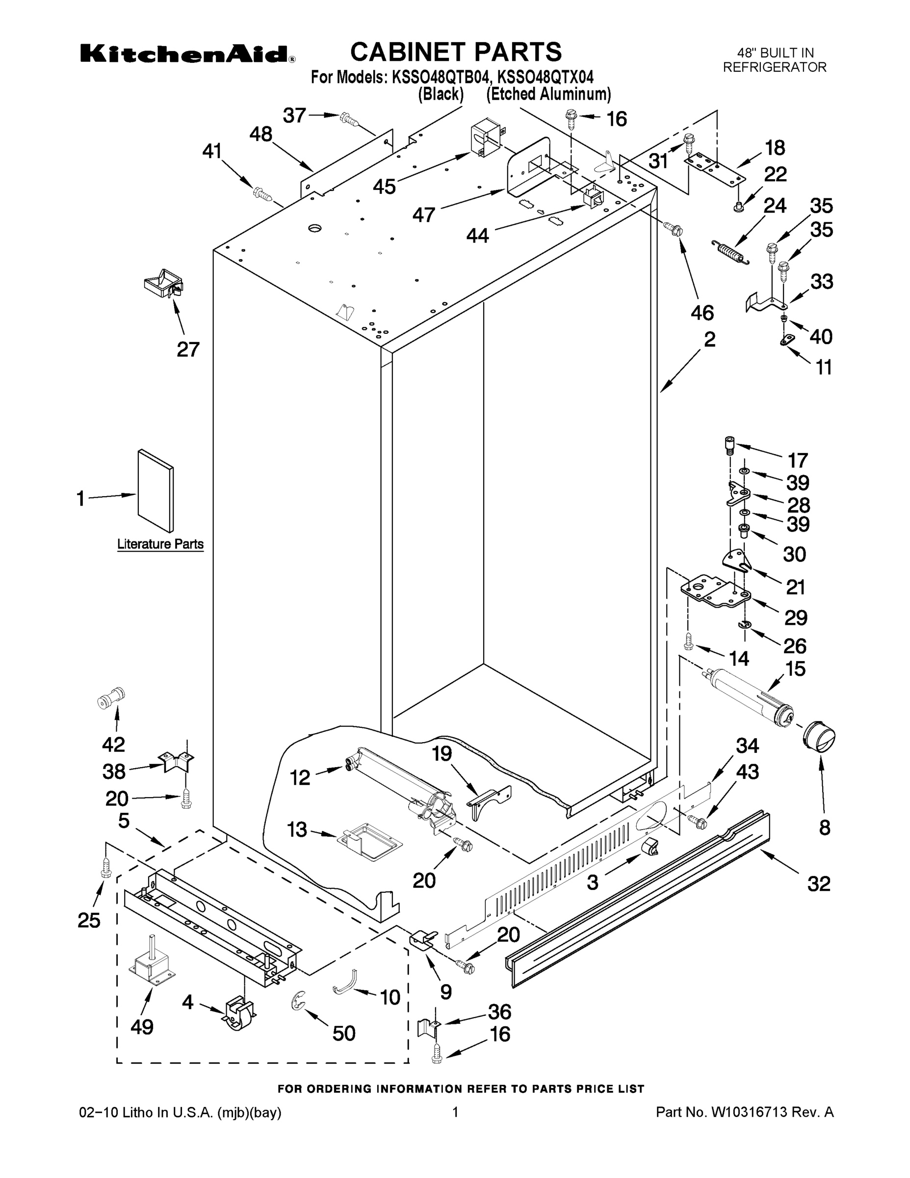 01 - CABINET PARTS