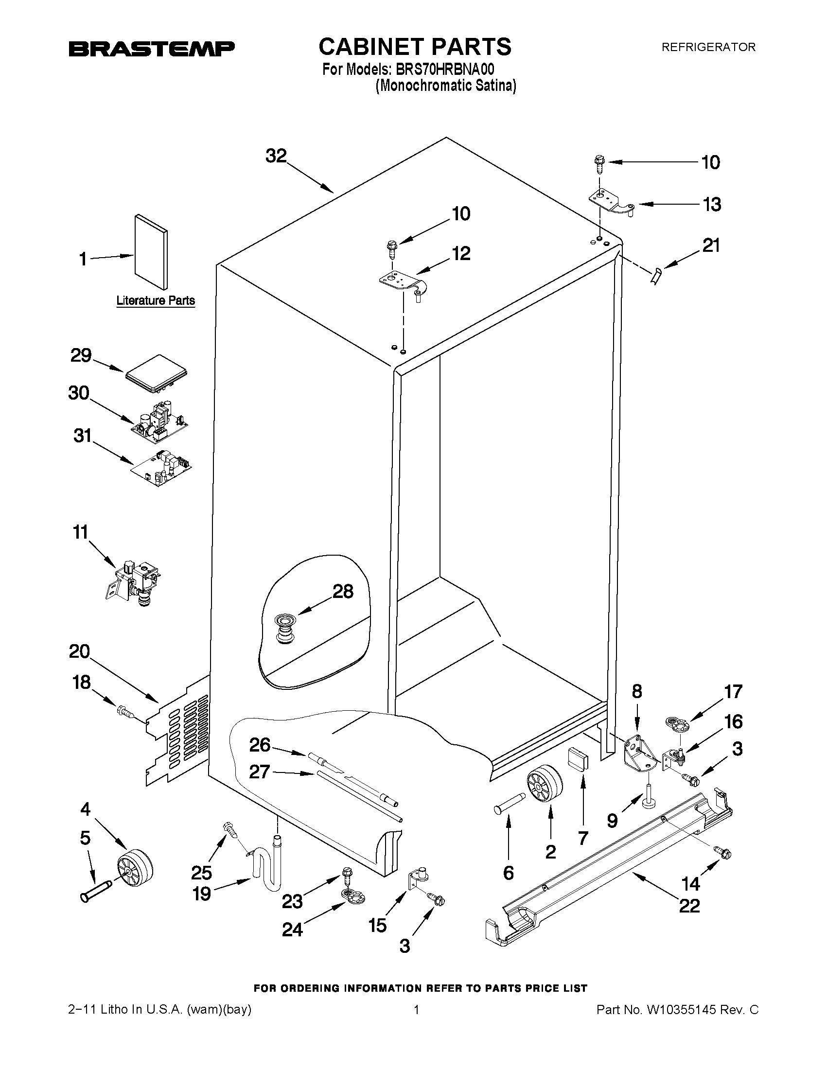 01 - CABINET PARTS
