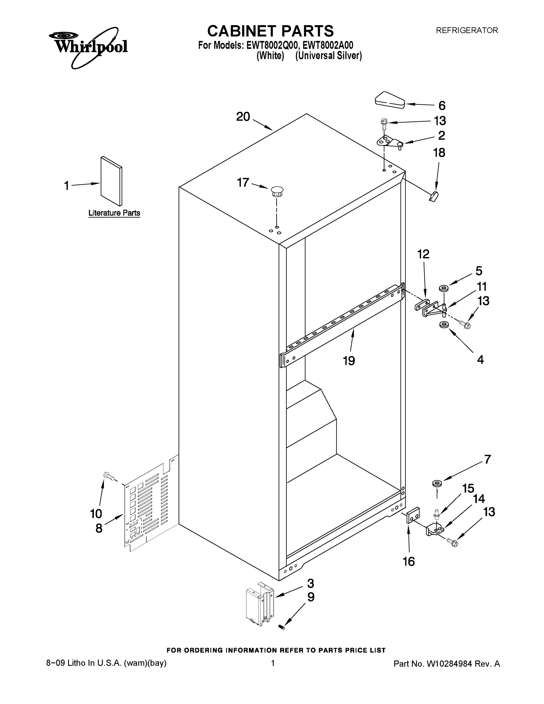 01 - CABINET PARTS