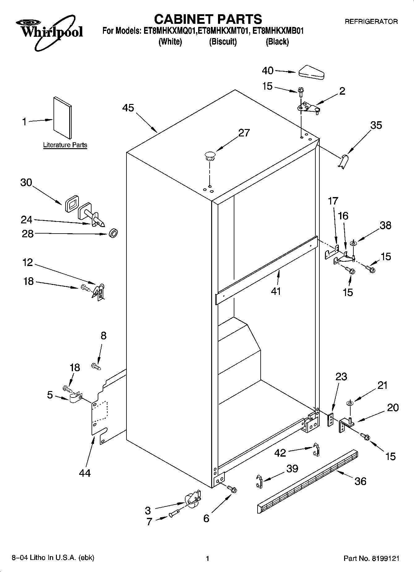01 - CABINET PARTS