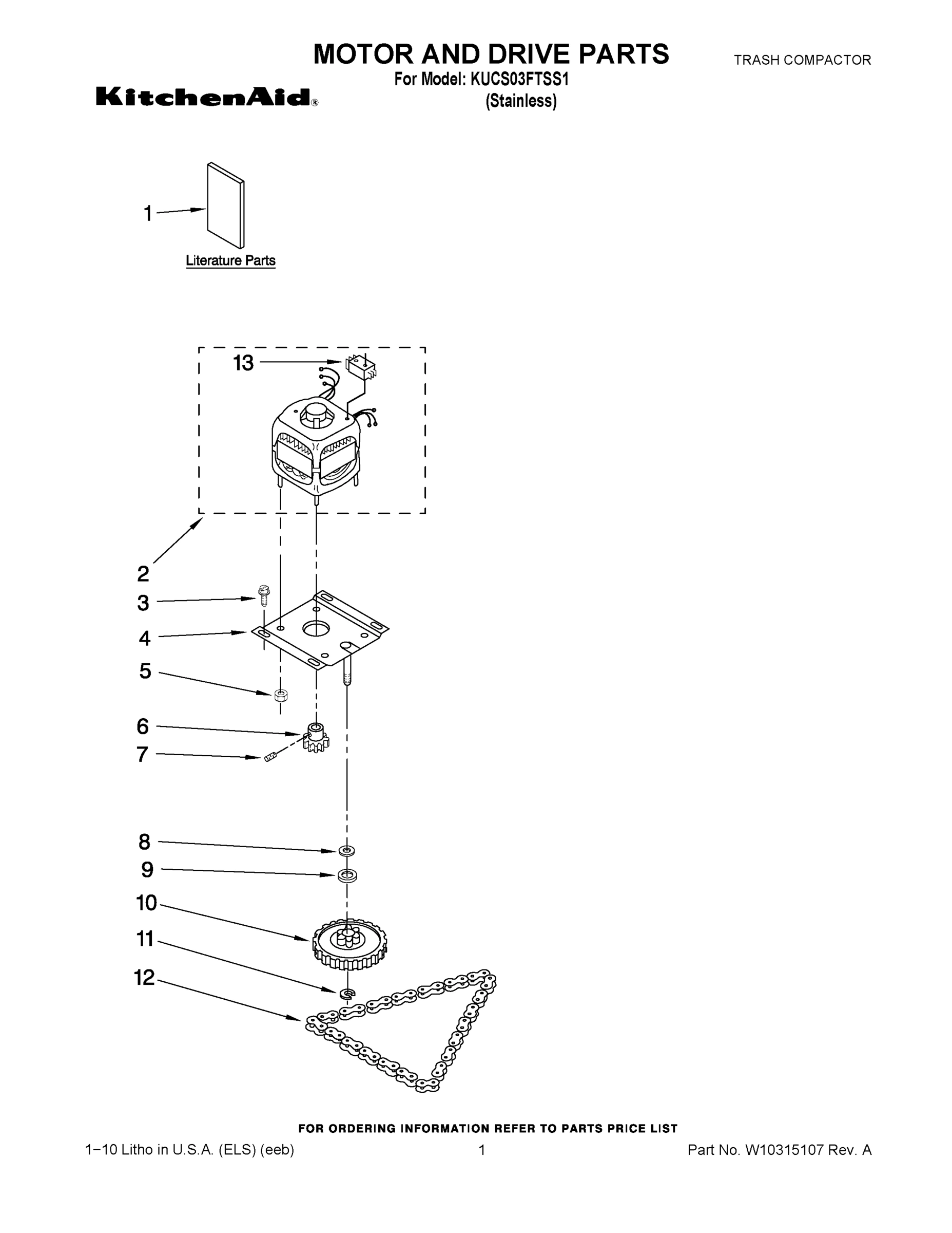 01 - MOTOR AND DRIVE PARTS