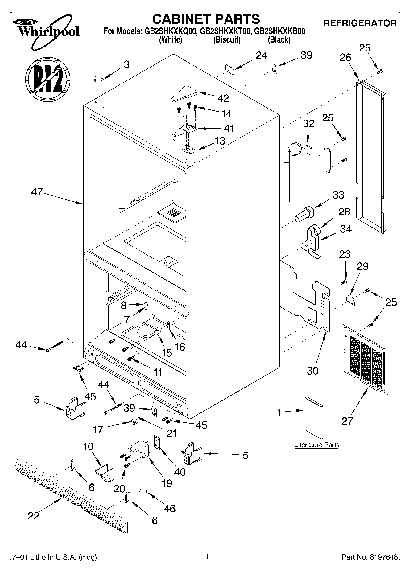 01 - CABINET, LITERATURE