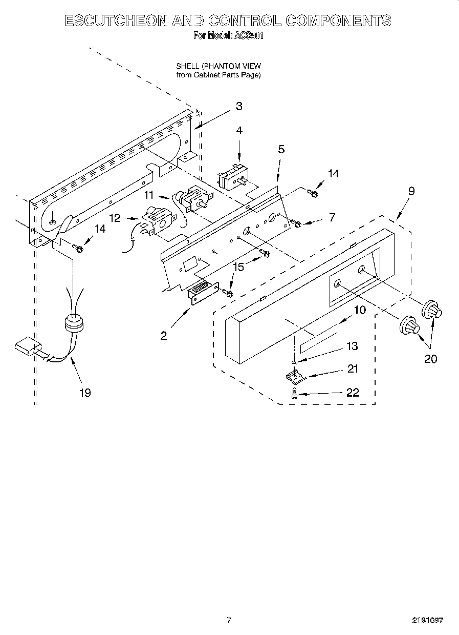 05 - ESCUTCHEON AND CONTROL