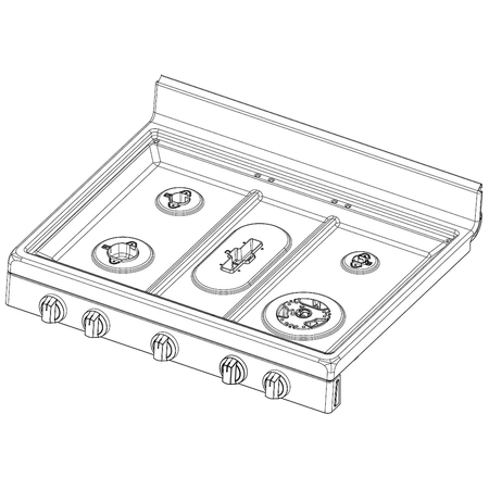 DG94-03969A Samsung Cooktop Assembly NX60A, S
