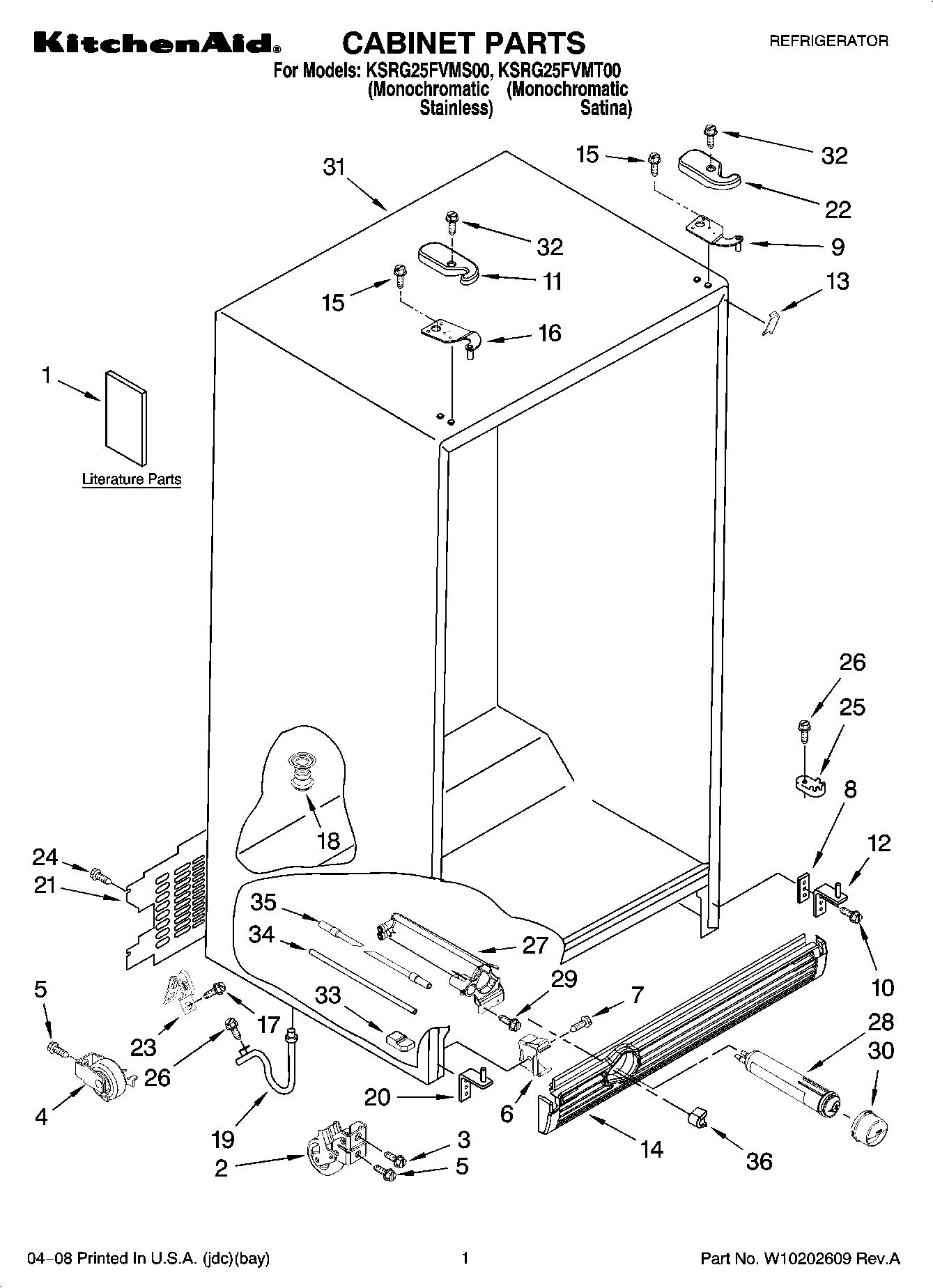 01 - CABINET PARTS