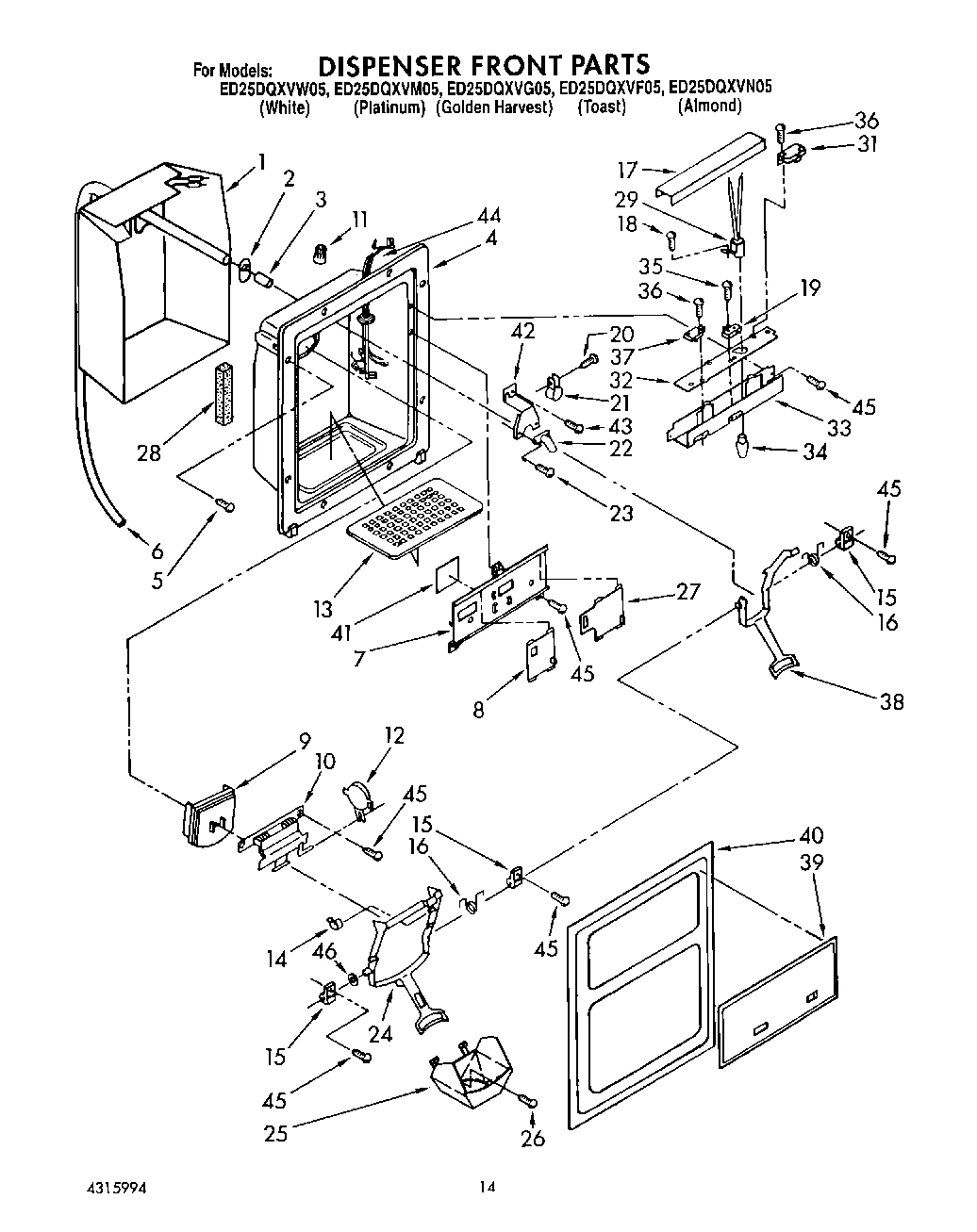 09 - DISPENSER FRONT