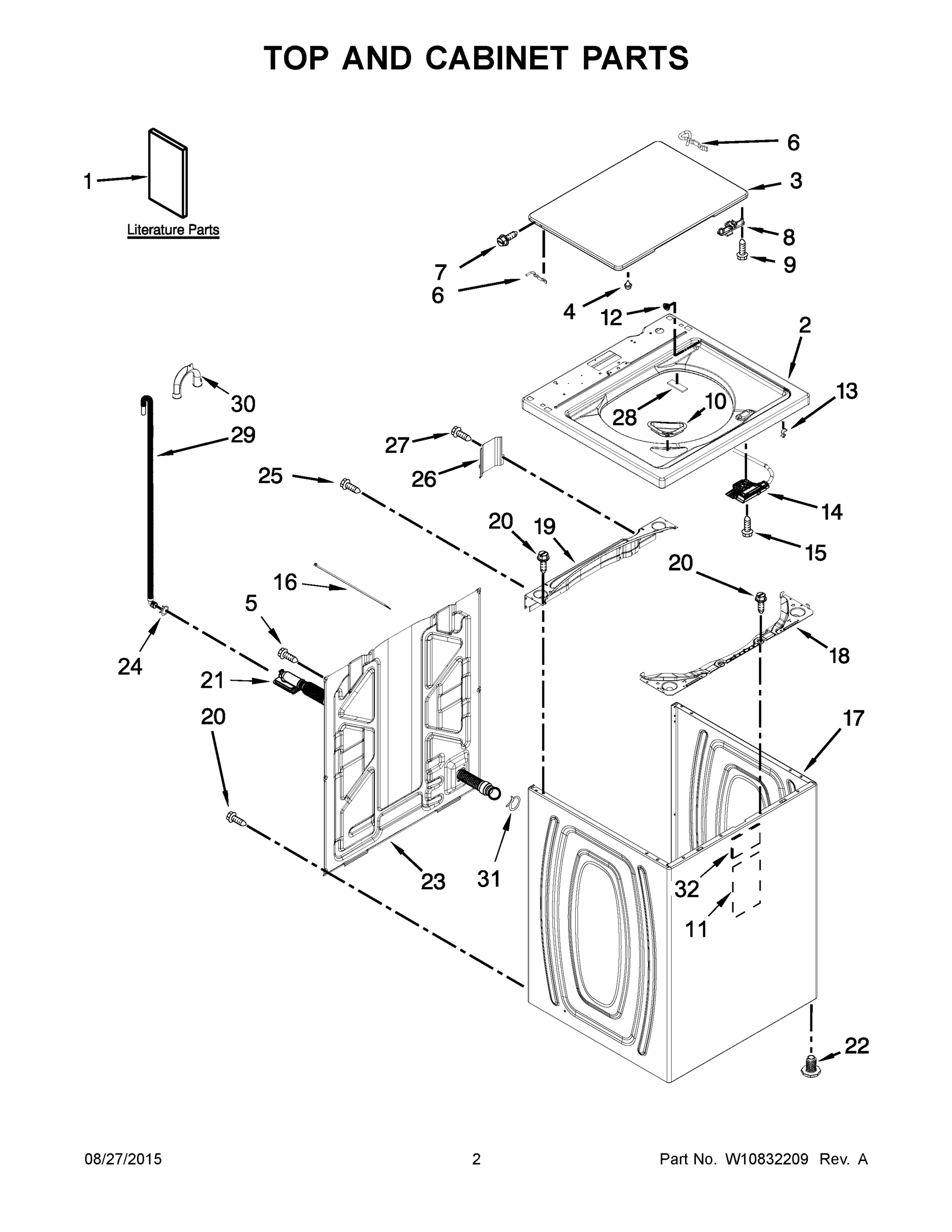 02 - TOP AND CABINET PARTS