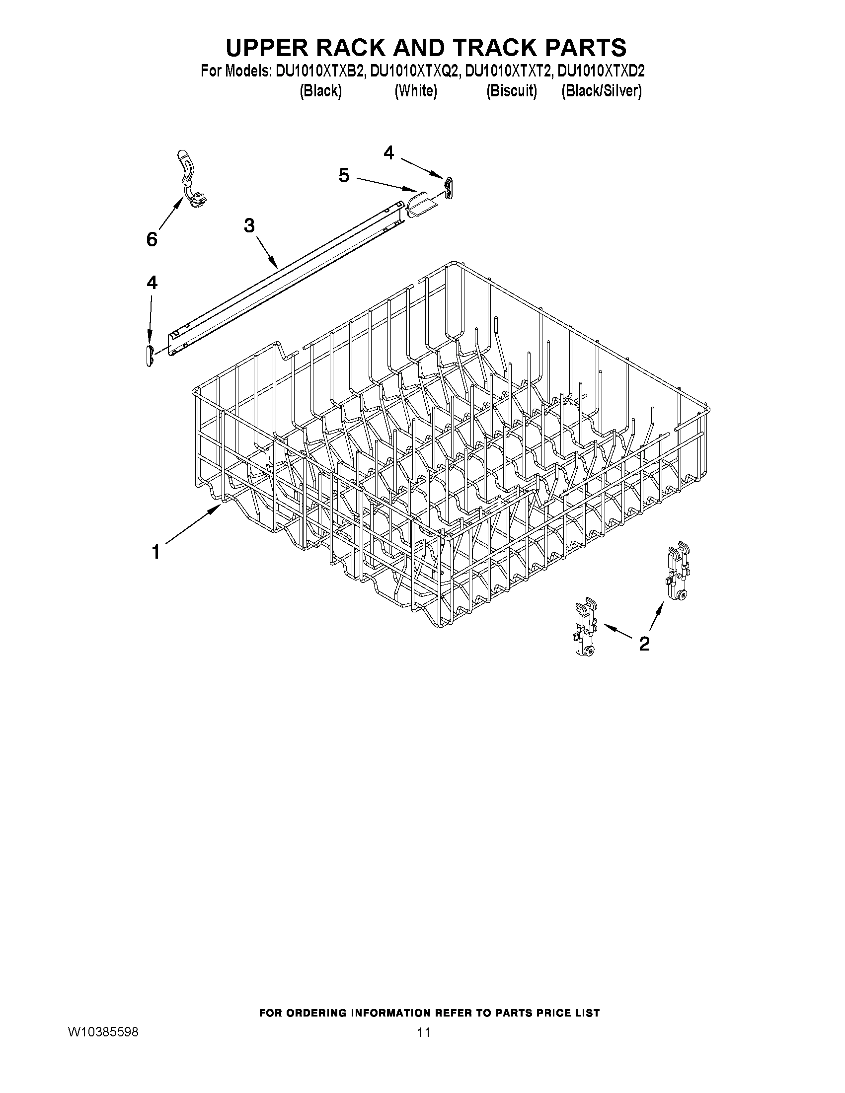 09 - UPPER RACK AND TRACK PARTS