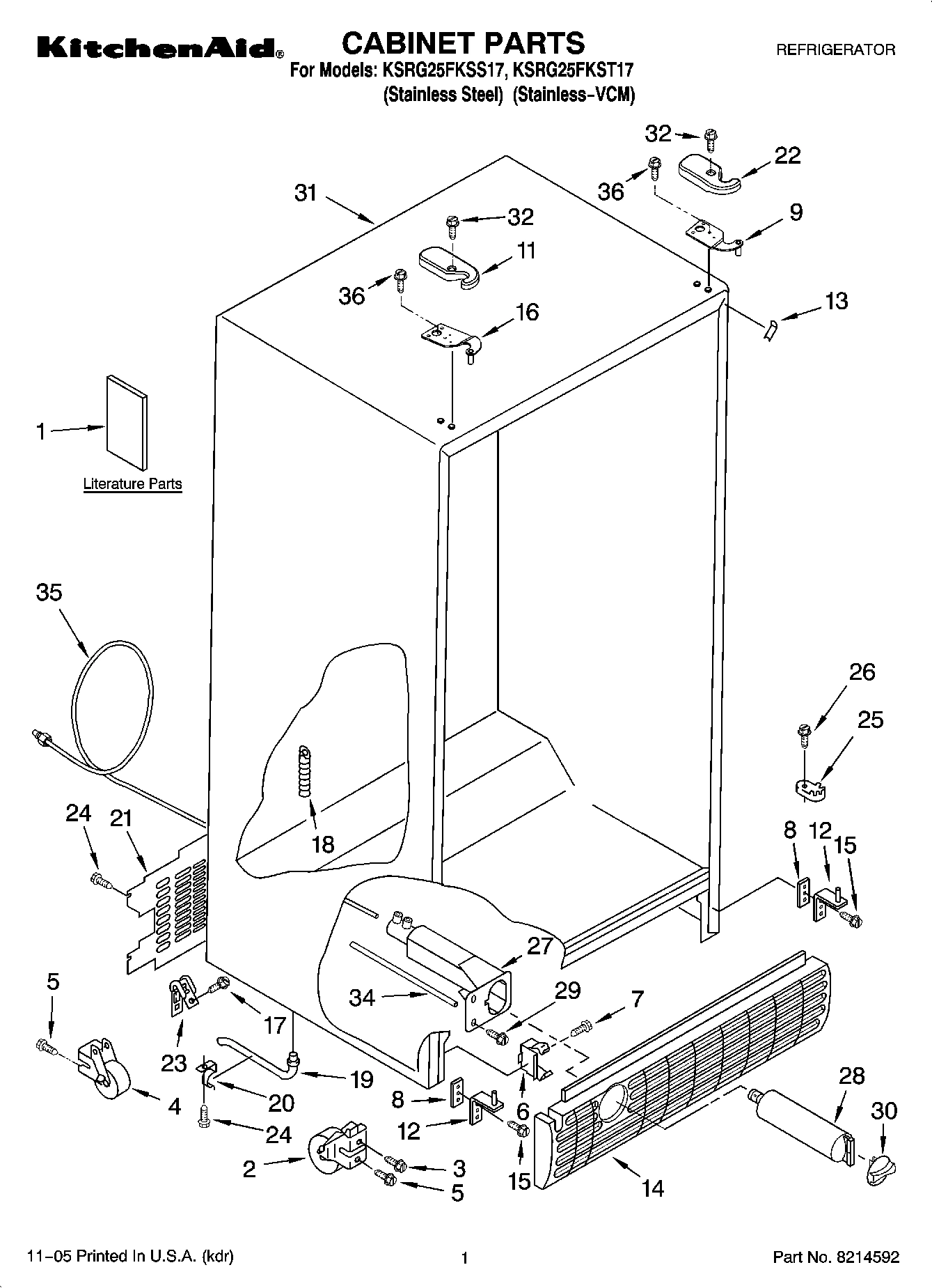 01 - CABINET PARTS