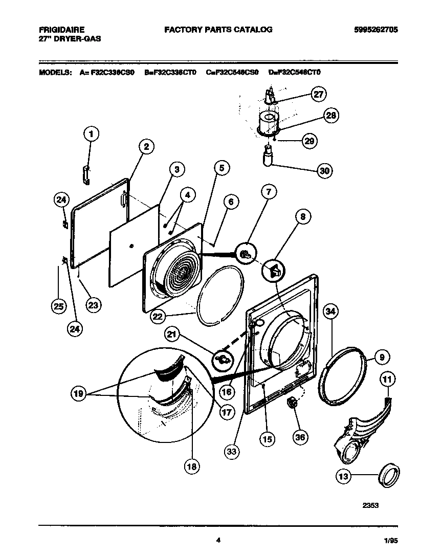 03 - DOOR, FRONT PANEL, LINT FILTER