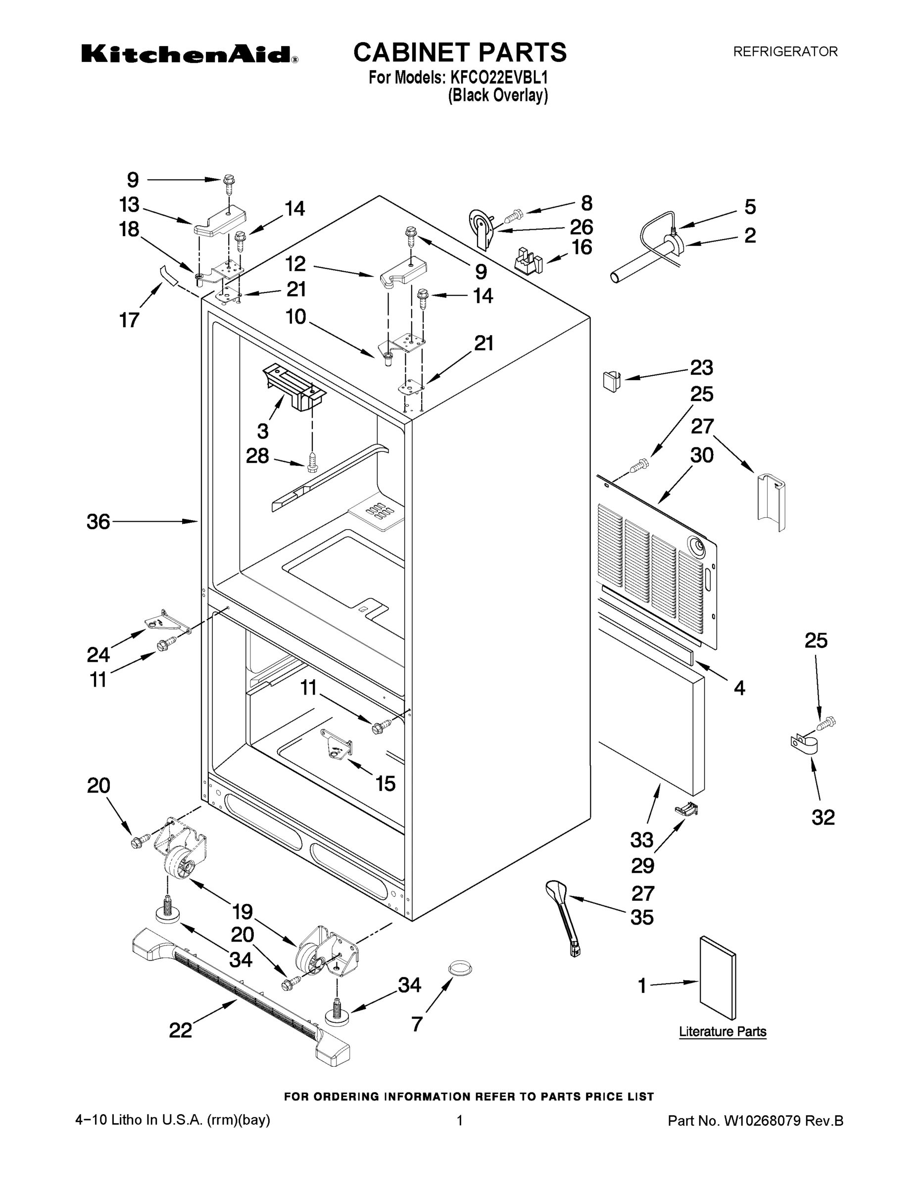01 - CABINET PARTS