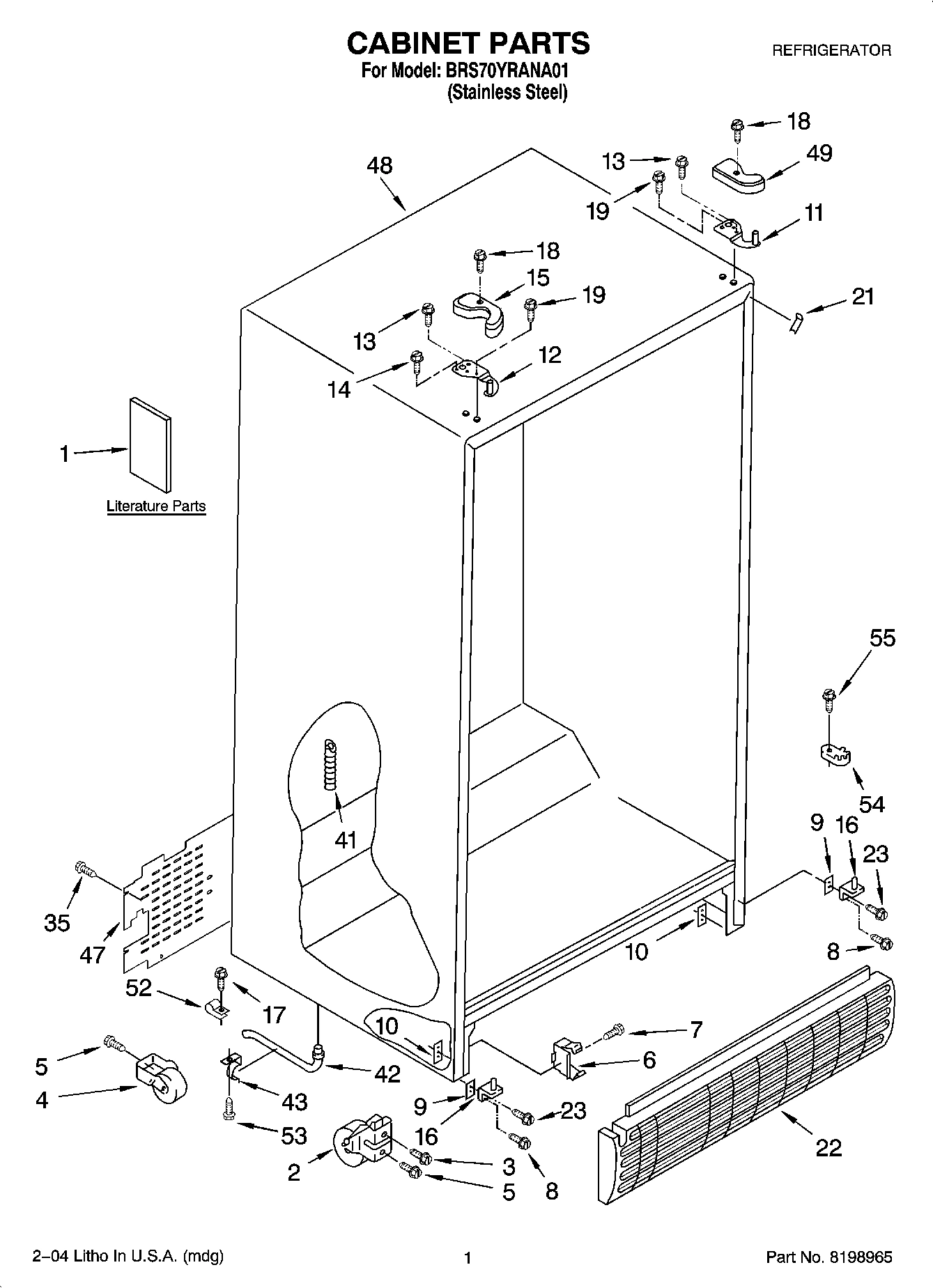 01 - CABINET PARTS