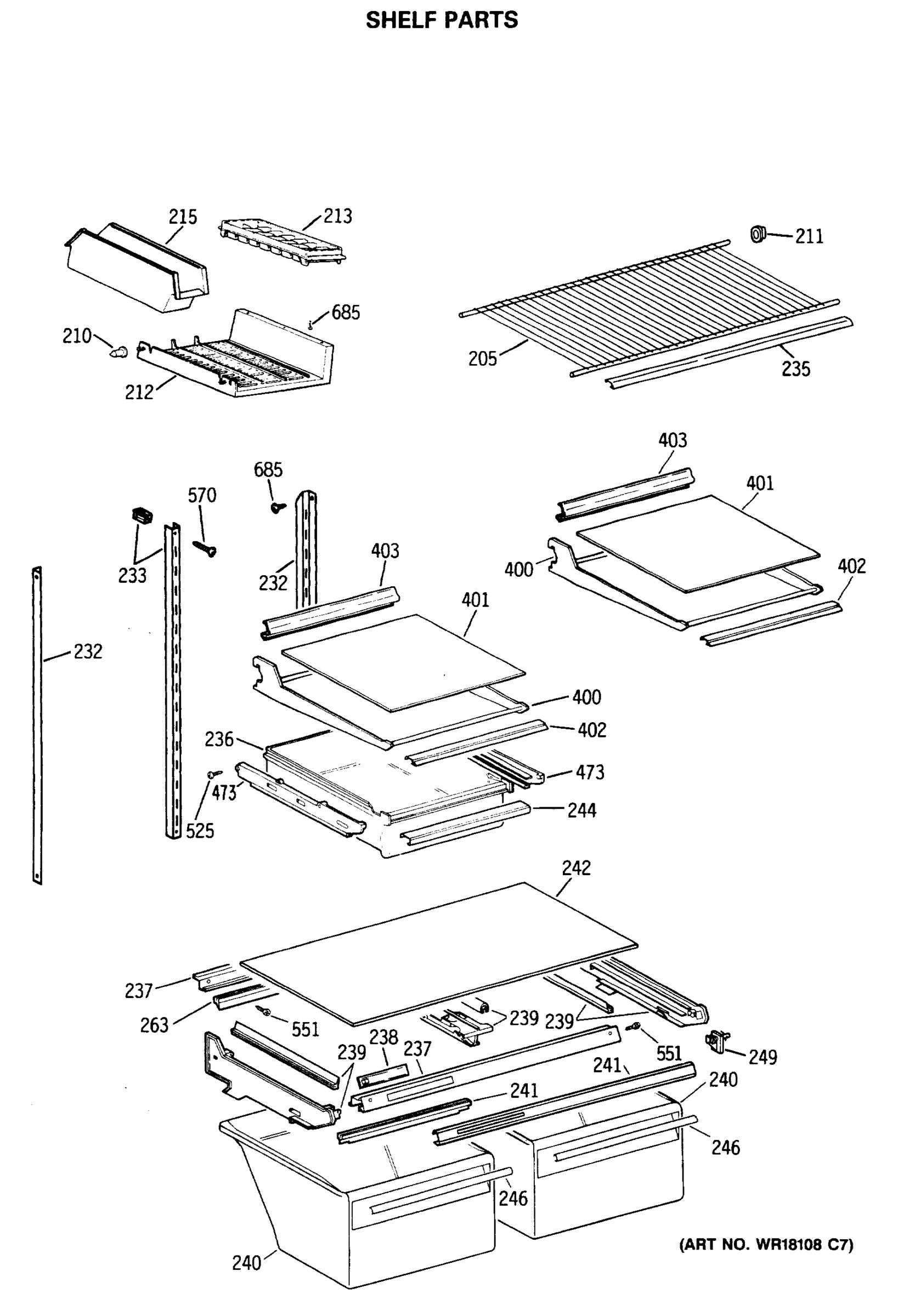 SHELF PARTS