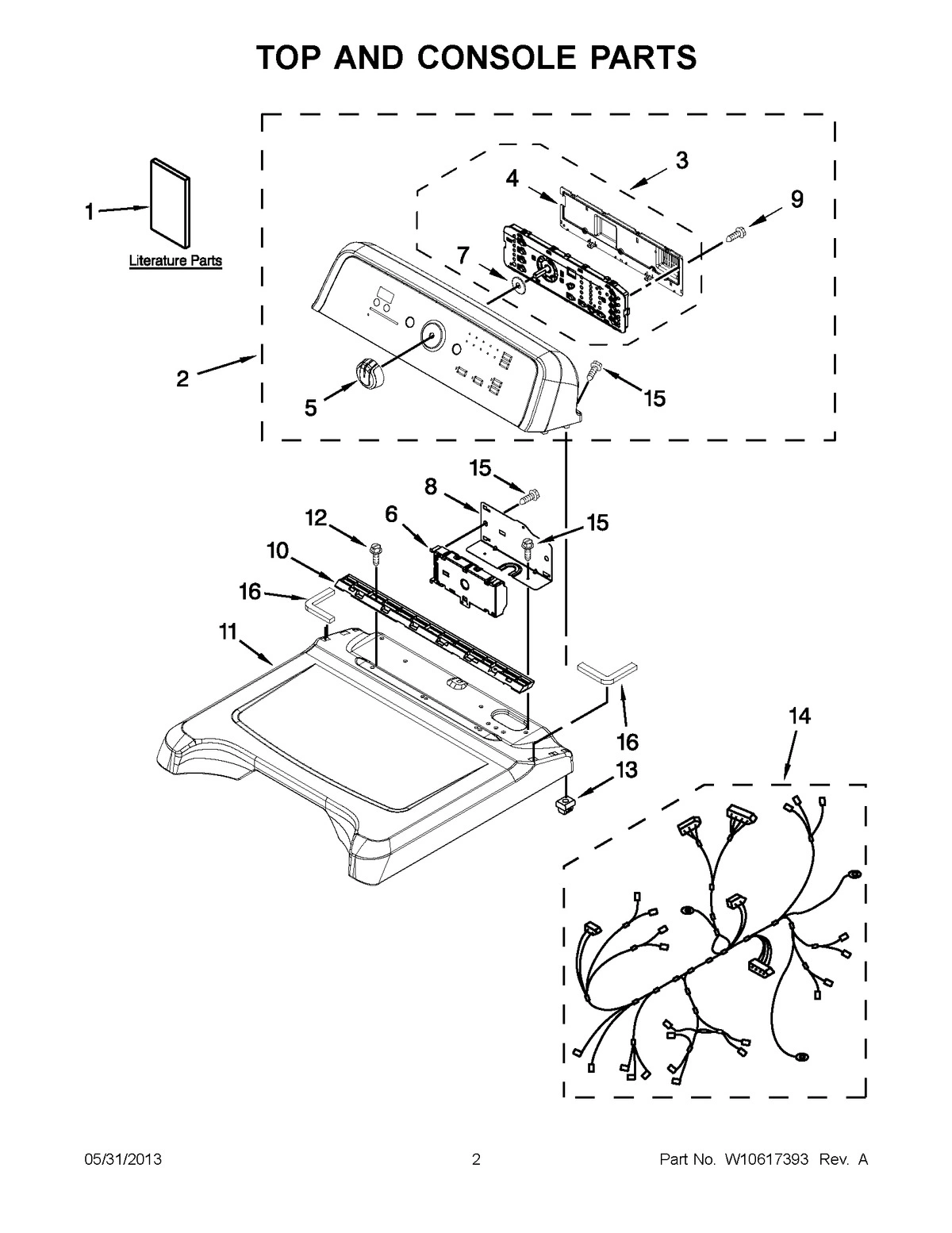 01 - TOP AND CONSOLE PARTS